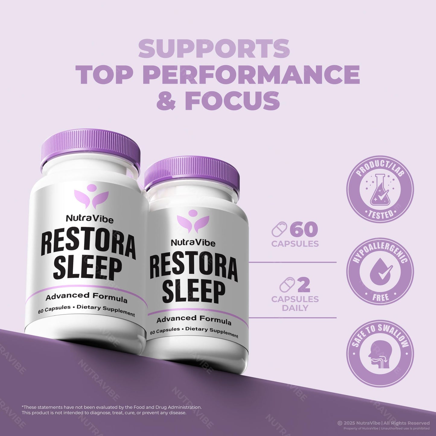 NutraVibe RestoraSleep Capsule 60 Count