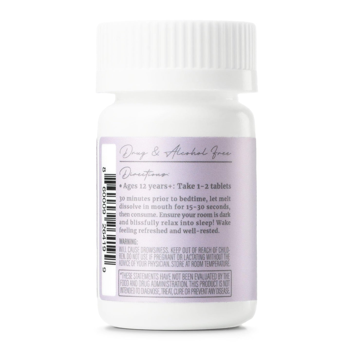 Wink Naturals Wink Well 3 mg Melatonin Sugar Free Sleep Melts 30 Tablets