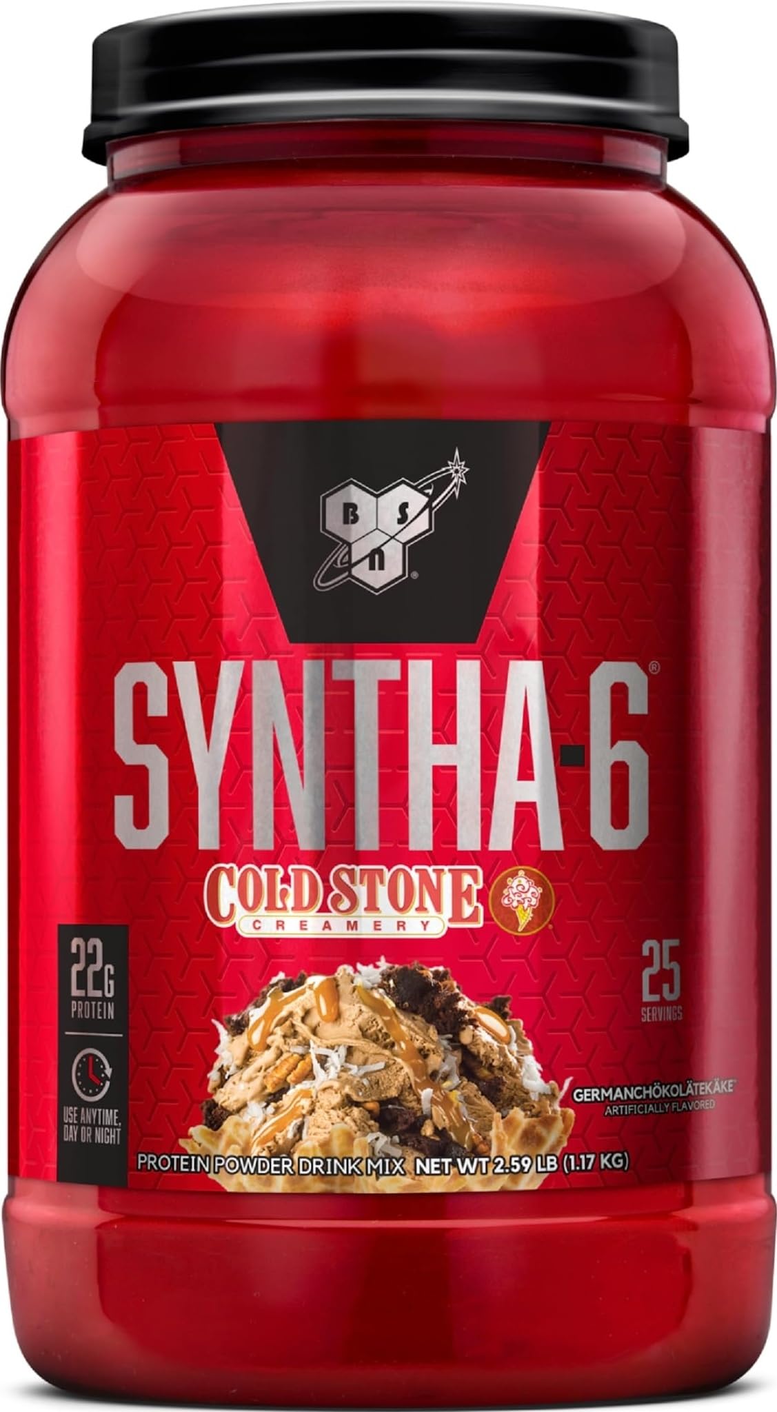 BSN SYNTHA-6 Premium Protein Powder, Germanchökolätekäke, 25 Servings