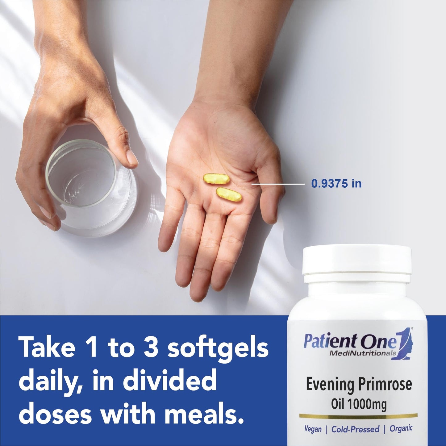 Patient One Evening Primrose Oil 1000mg Softgels 60 Count