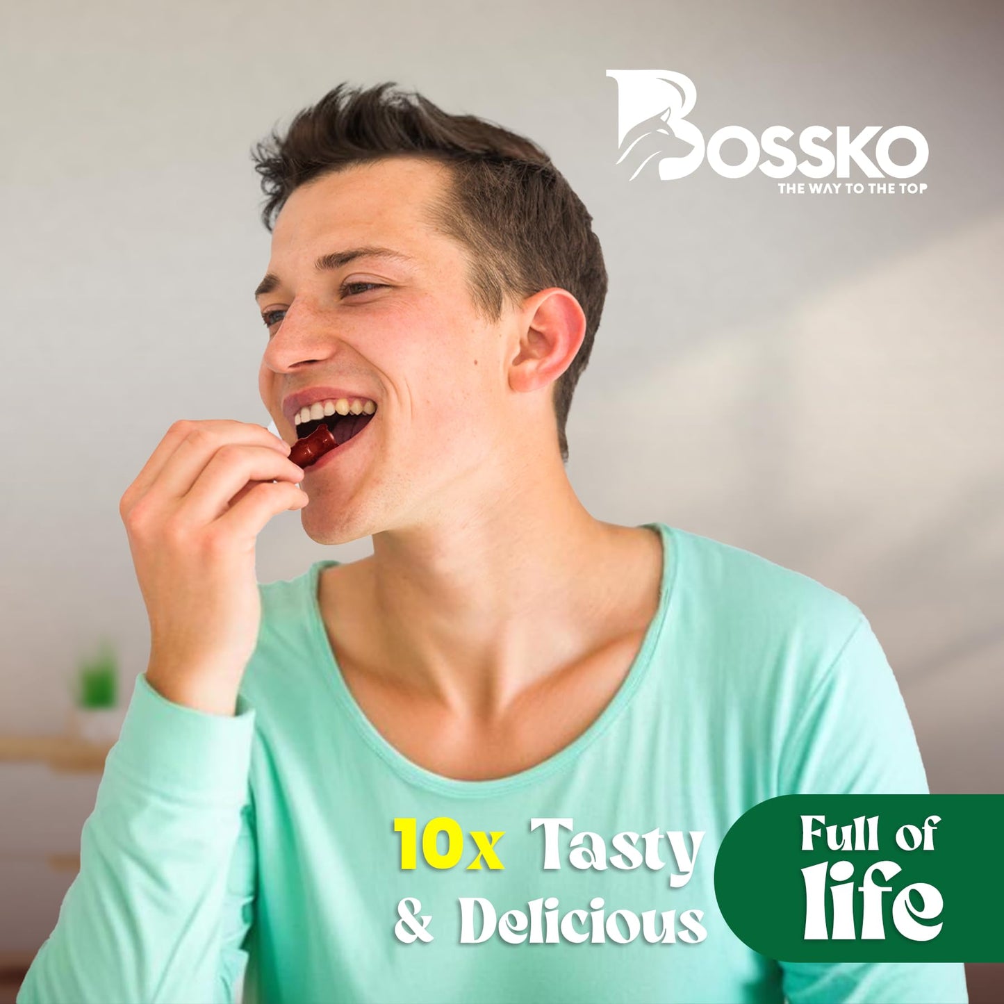 BOSSKO THE WAY TO THE TOP Shilajit Gummies 90 Count