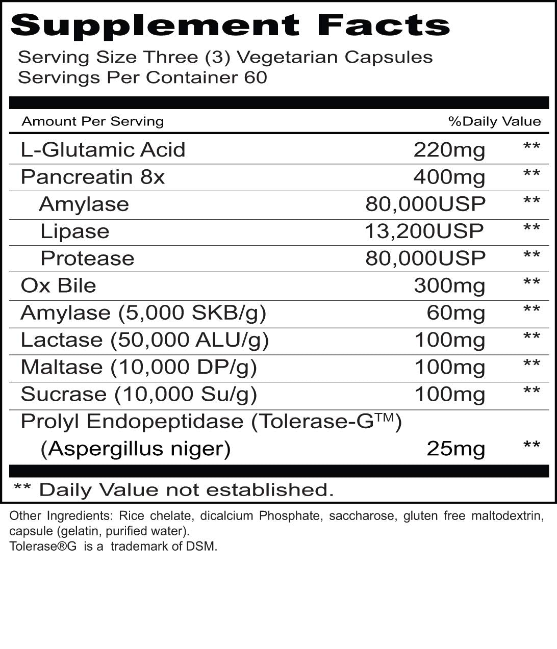 Priority One SIBOZyme No HCL Capsules, 180 Capsules