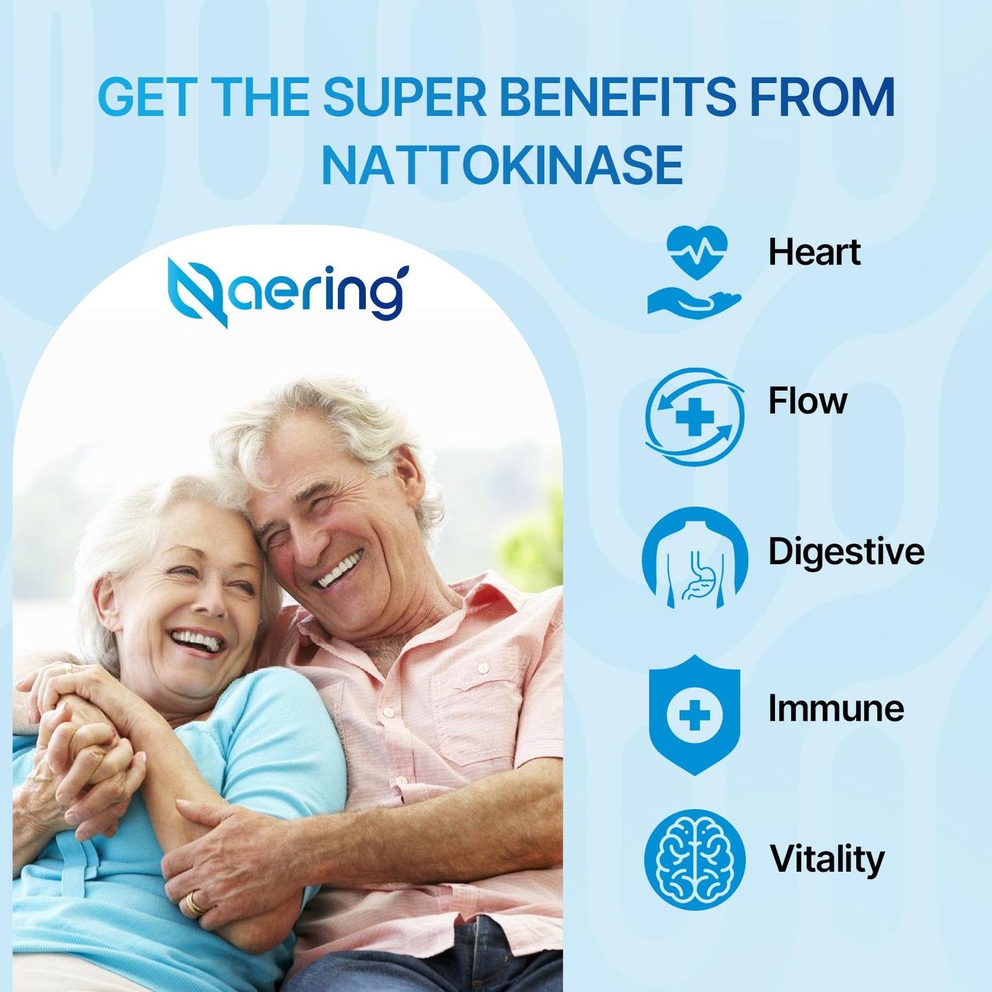 Naering Liposomal Nattokinase 12,000 FU Serrapeptase 360,000 SPU Enzyme Supplement - Enriched with Synergistic Enzymes and Nutrient Blend & Inulin for Circulatory, Gut, Digestion 60 Capsules