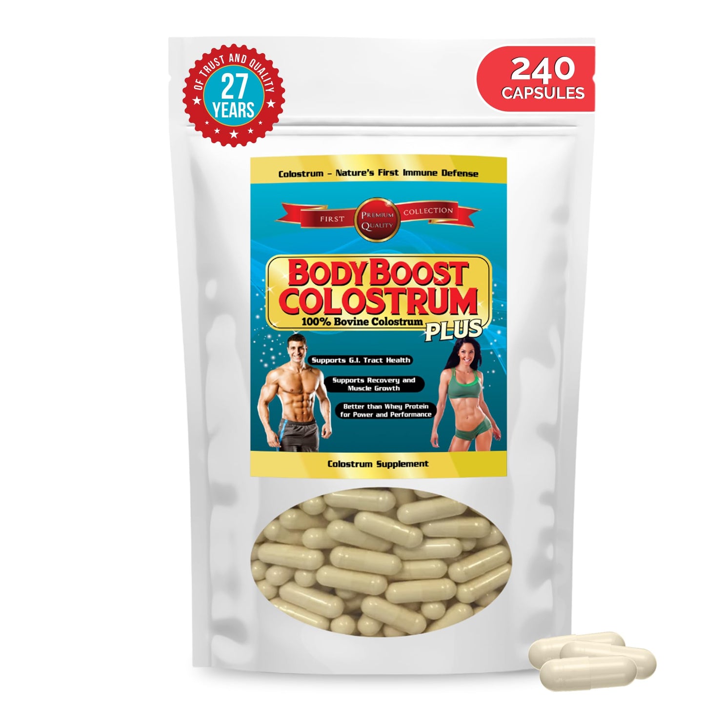 BodyBoost Colostrum Capsules 240 Capsules