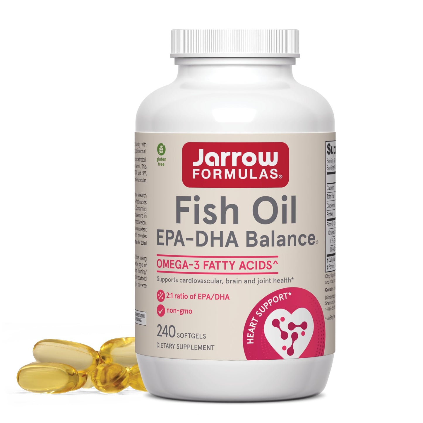 Jarrow Formulas EPA-DHA Balance Softgels, 240 Count