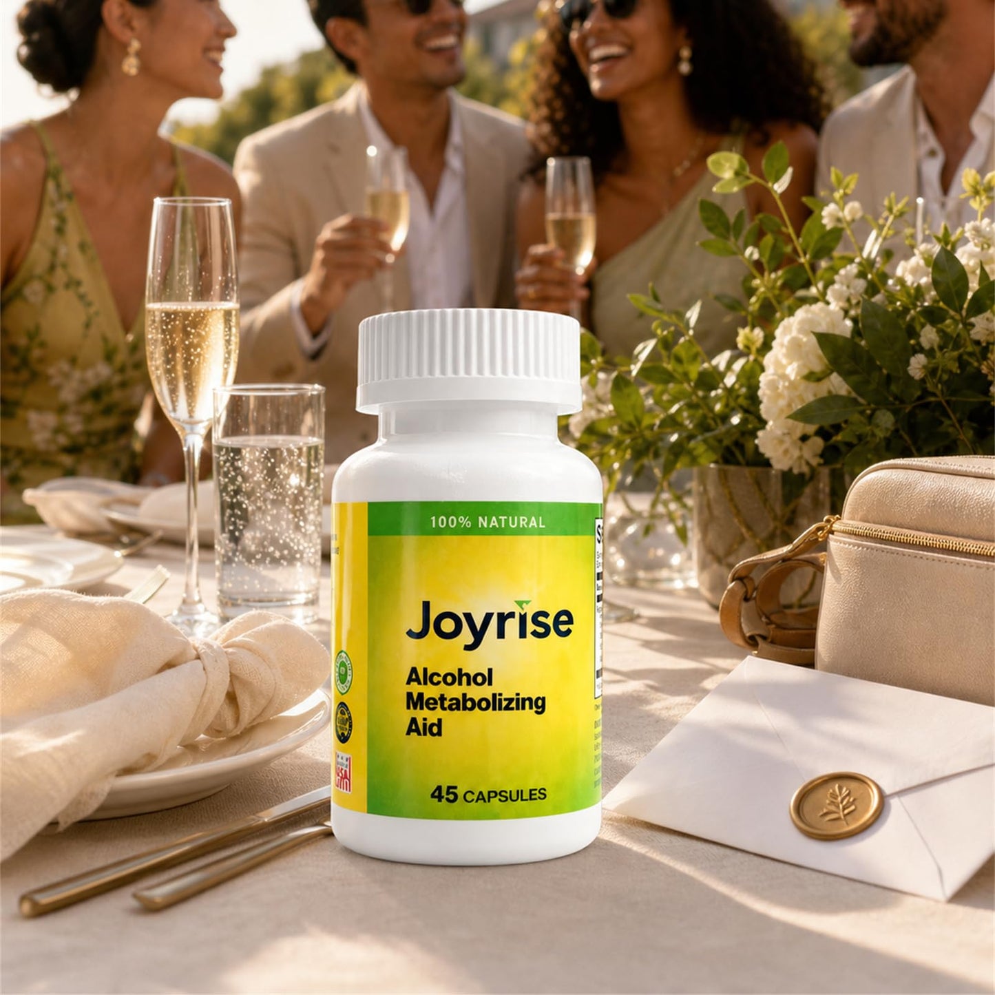 Joyrise After Drinking Aid – Fast Acting Capsules with DHM – Alcohol Metabolism Support, Liver Health, Rapid Bioavailability & Body Replenishment, 45 Capsules