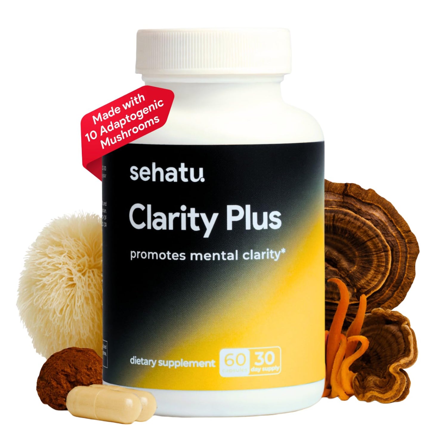 SEHATU Clarity Plus Cognitive Wellness Supplement Capsule 60 Count