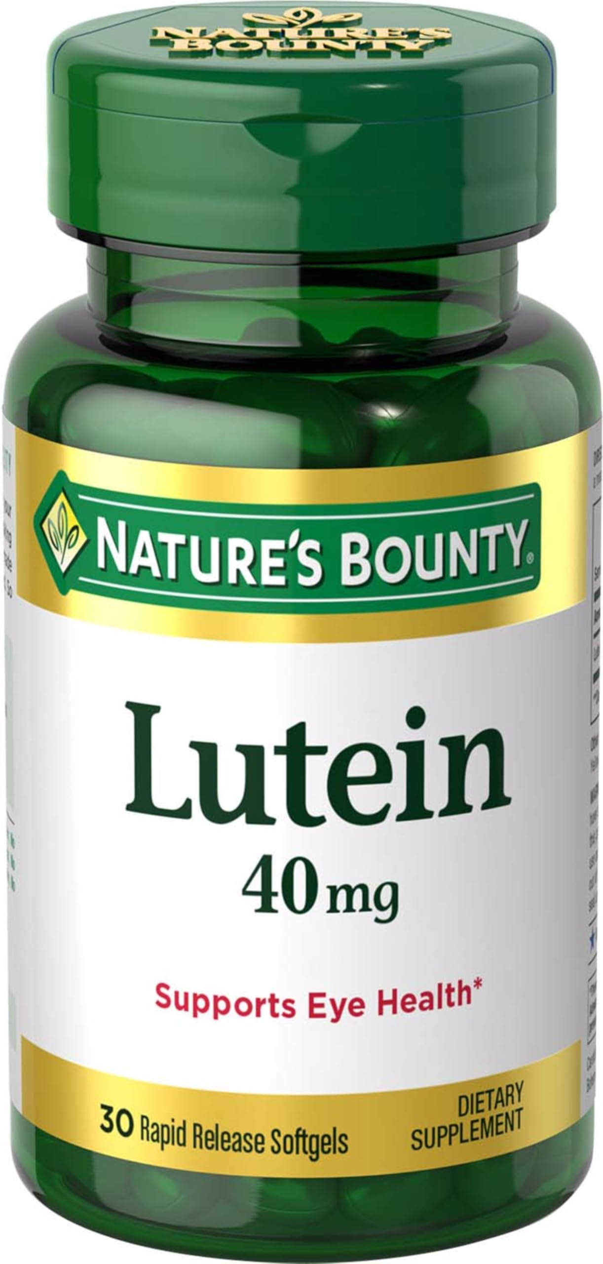 Nature's Bounty Lutein 40 mg, 30 Softgels