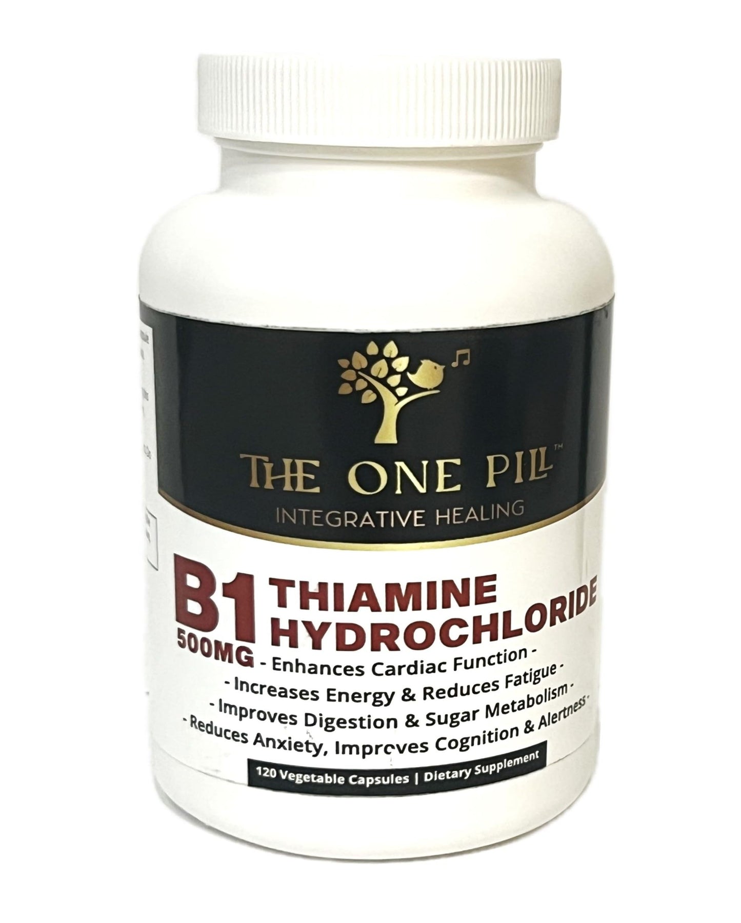 The One Pill Integrative Healing Vitamin B1 Thiamine Hydrochloride, 120 Capsules