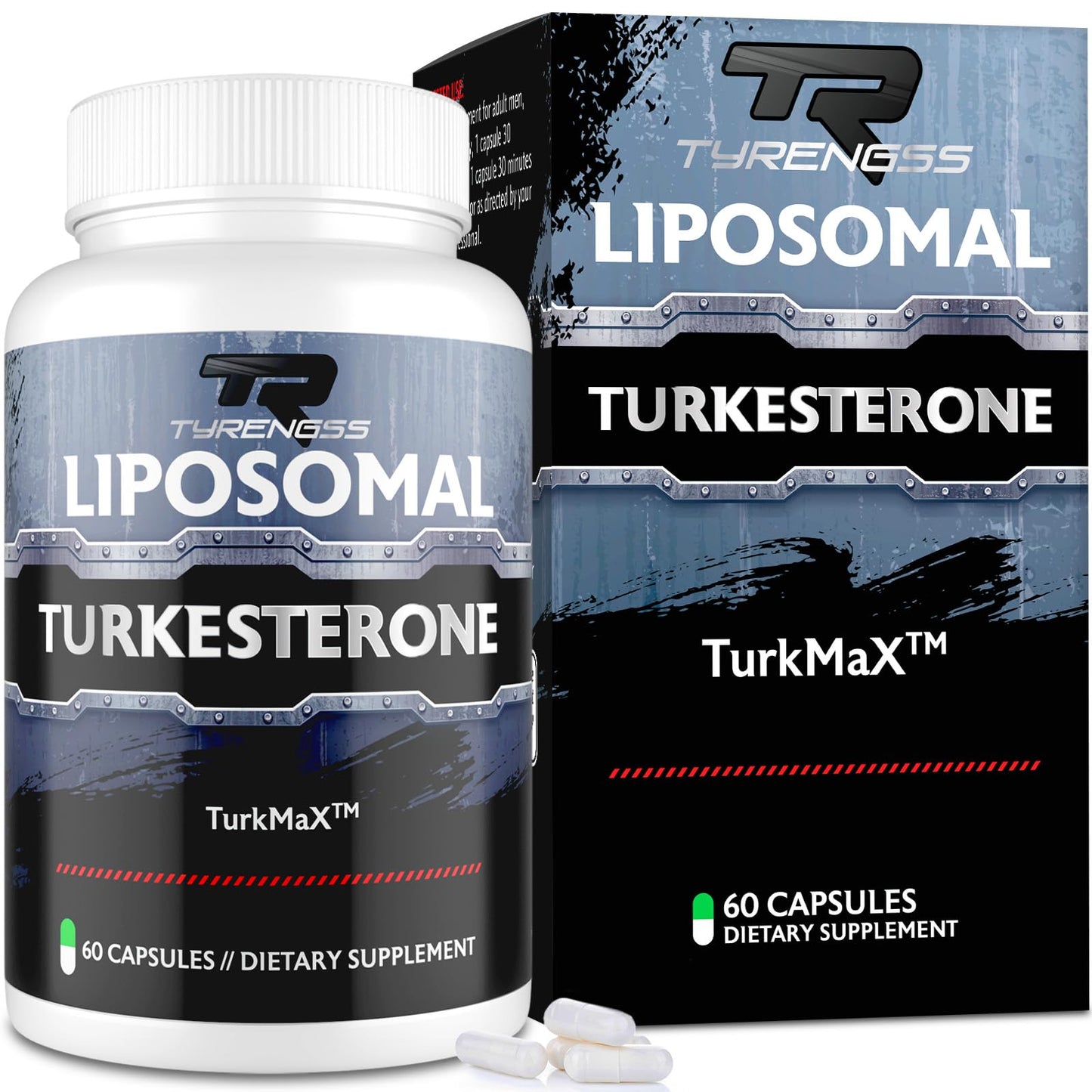 TyRengss Liposomal Turkesterone Supplement for Men 60 Capsules