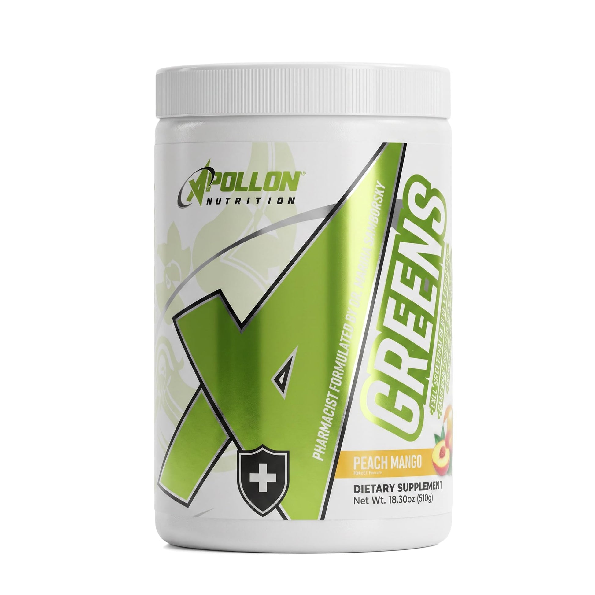 Apollon Nutrition Greens Daily Superfood & Digestive Support Powder, 1 Pack