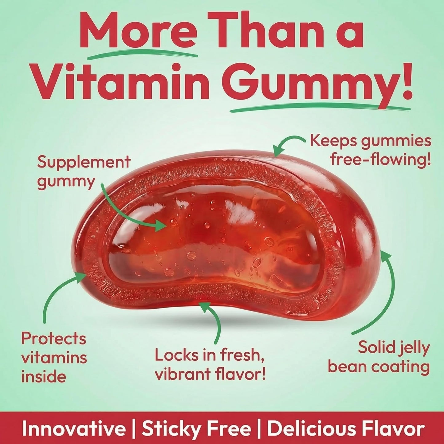 Human Beanz Vitamin D3 Jelly Bean Gummies, Gummy, 120 Count