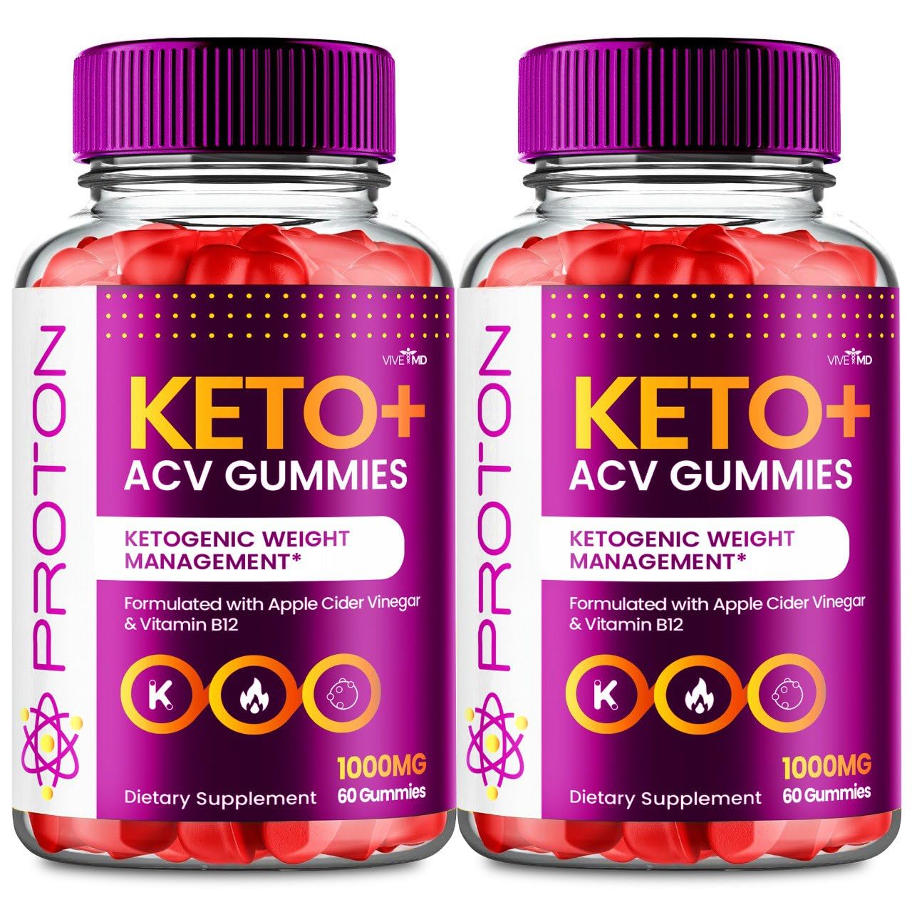 VIVE MD Proton Keto ACV Gummies 120 Count