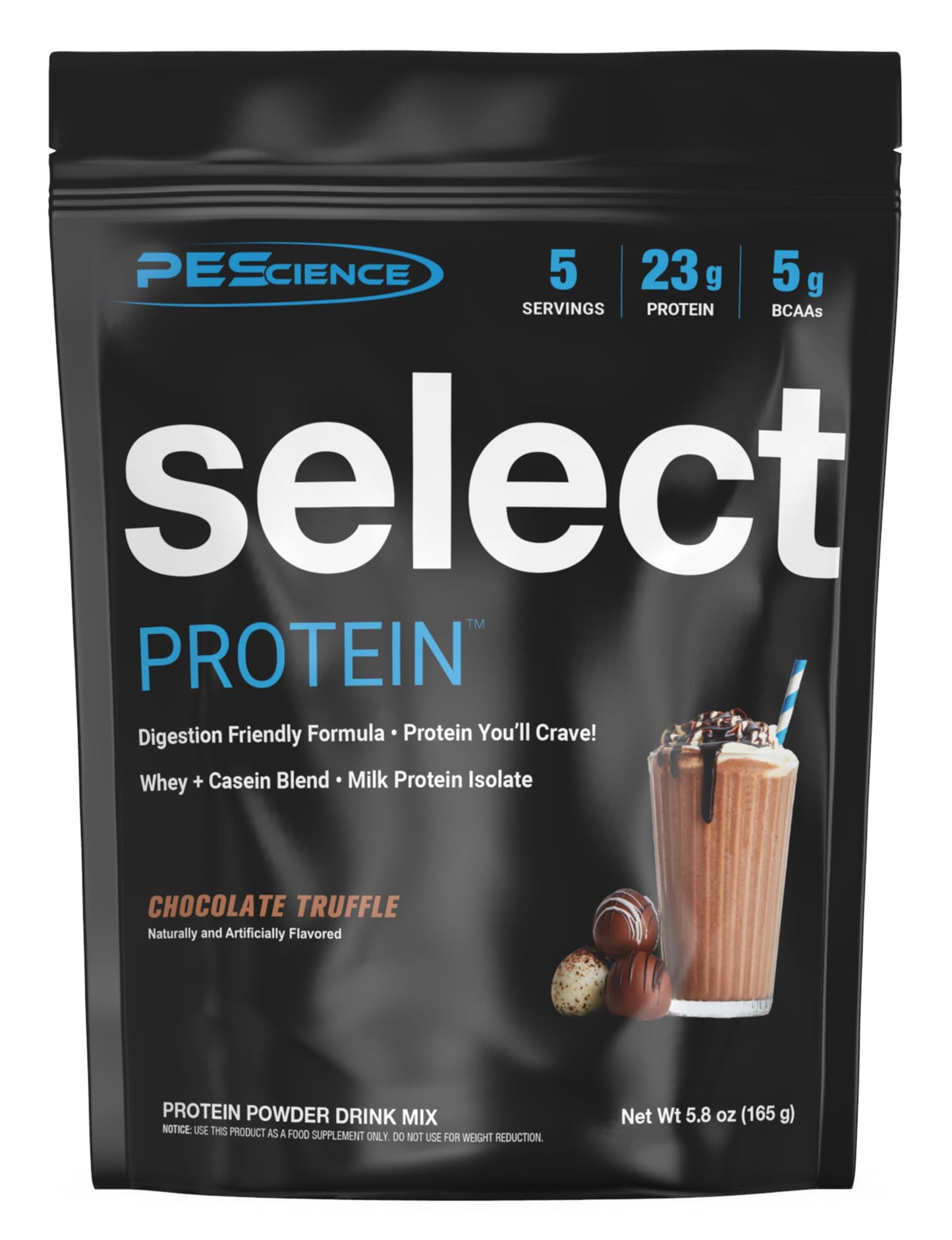 PEScience Select Protein Powder, Whey and Casein Blend, 5 Servings