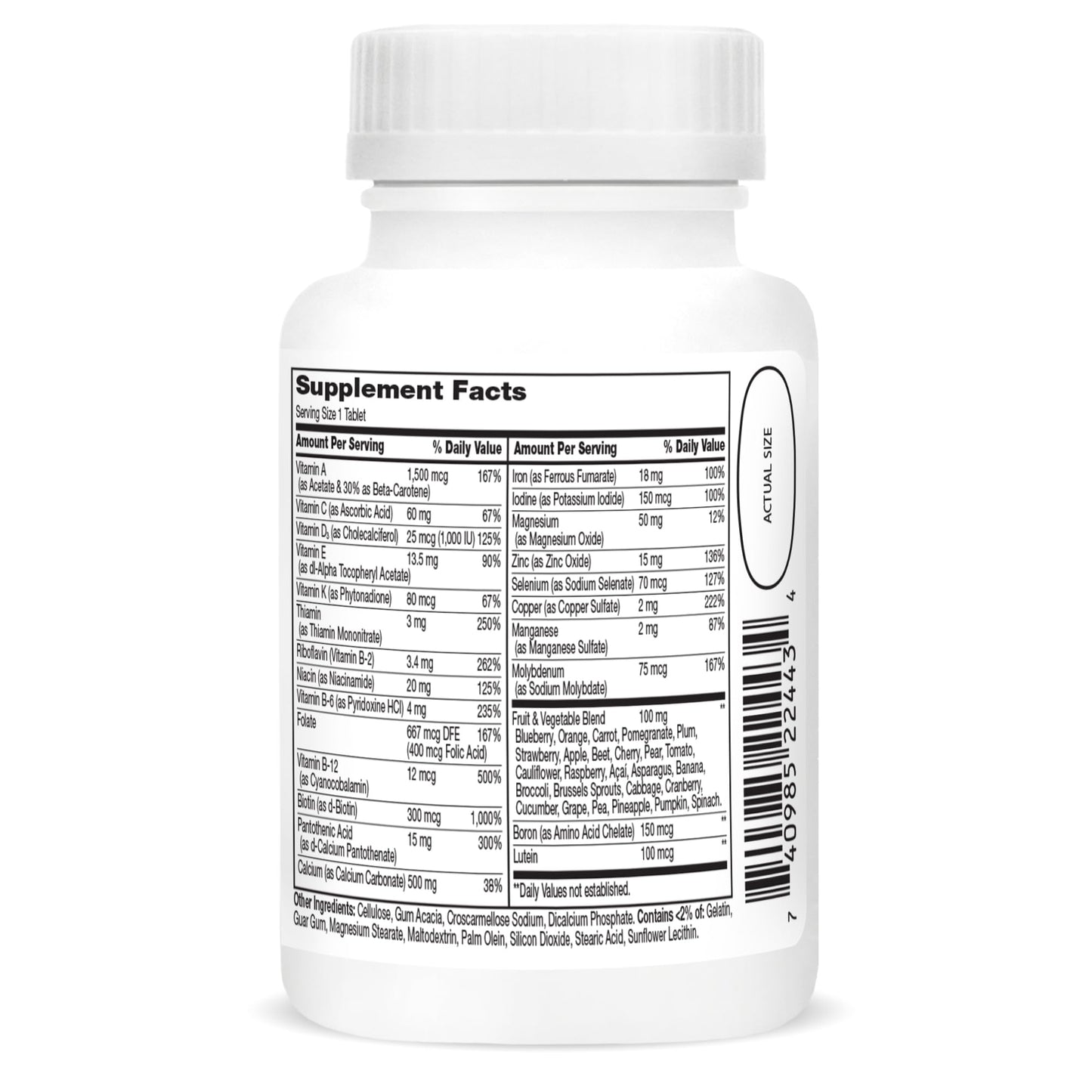 21st Century Wellify Women's Energy Multivitamins with Minerals Tablets, 65 Count