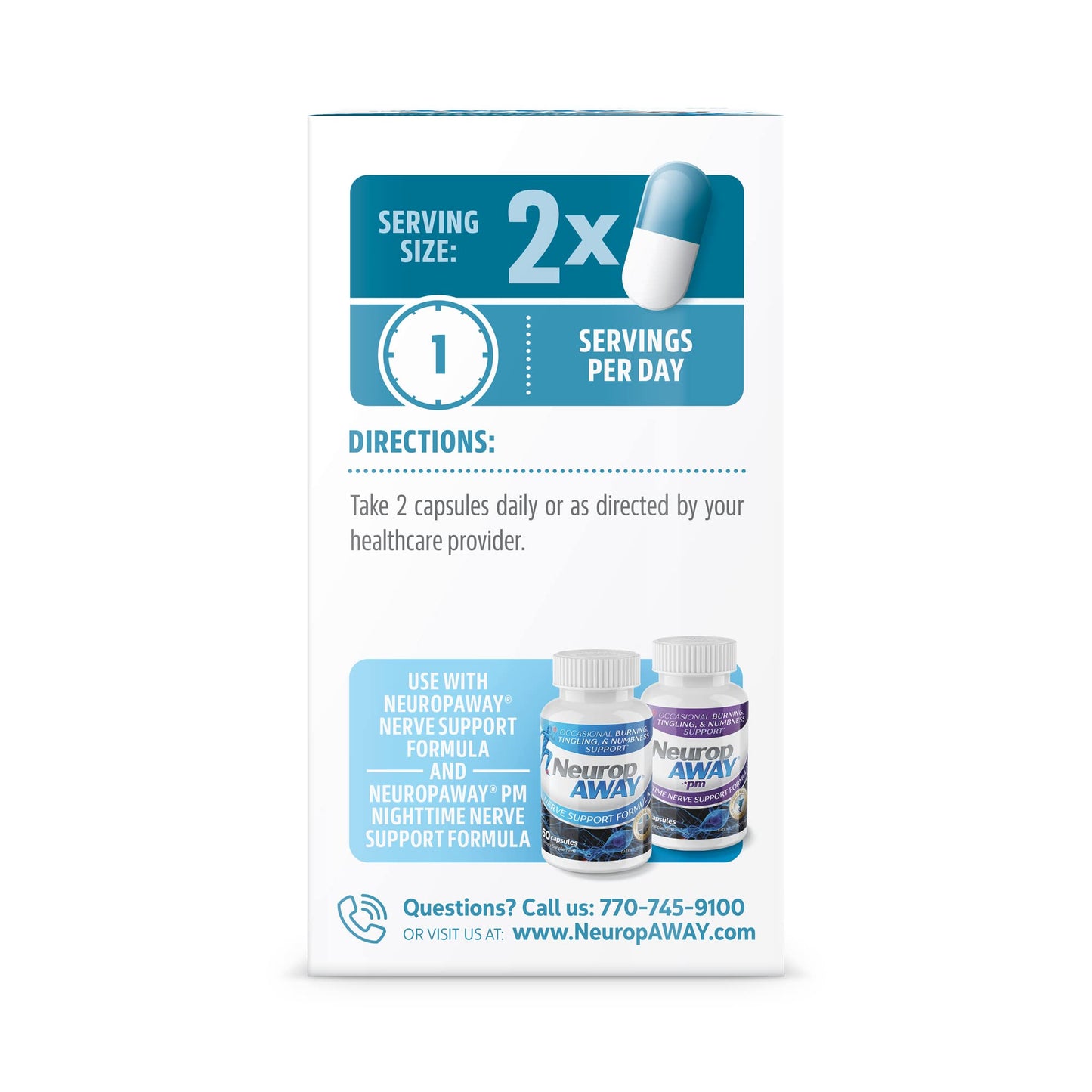 NeuropAWAY Eye Support Supplement Capsule 90 Count