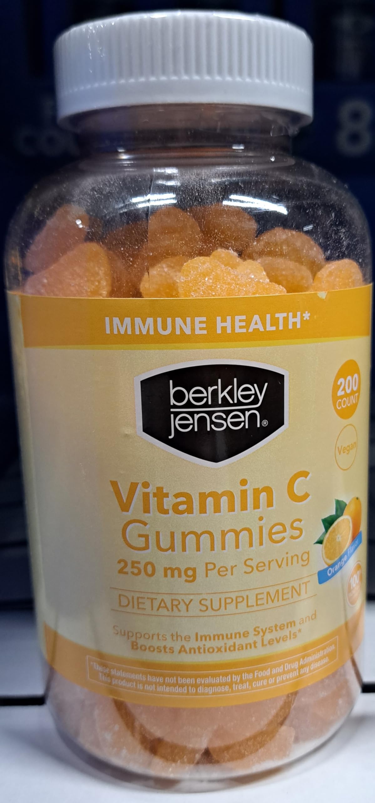 Berkley Jensen Vitamin C Orange Gummy, 200 Gummies
