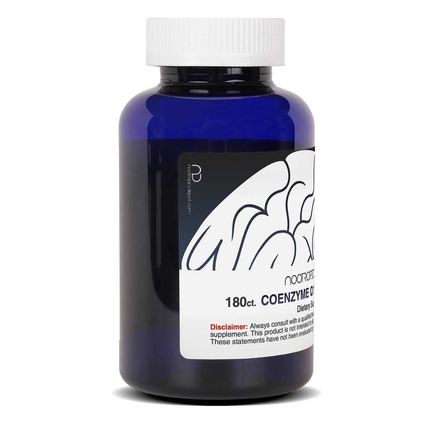Nootropics Depot CoEnzyme Q10 Capsules 200mg Ubiquinone, 180 Capsules