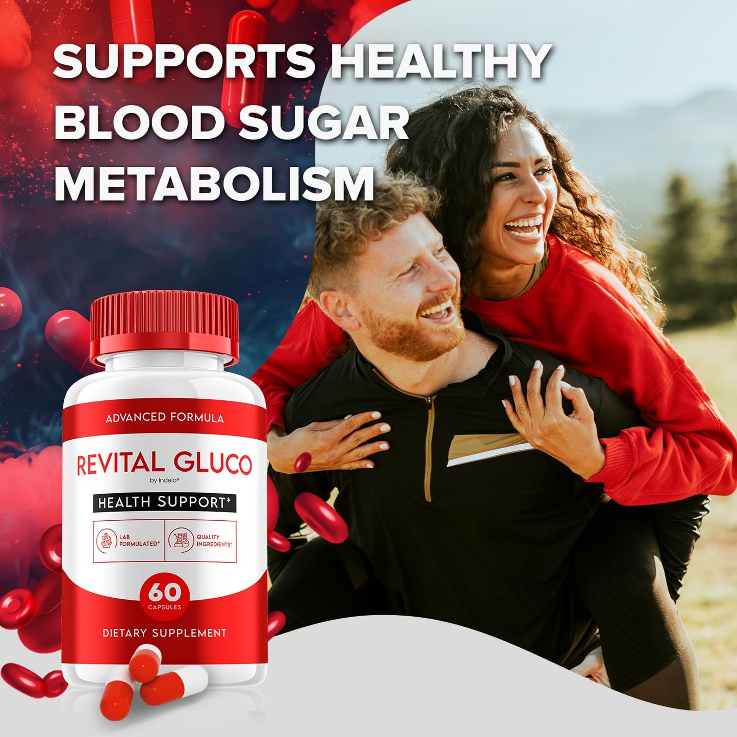 Indelo Revital Gluco Capsule 300 Capsules