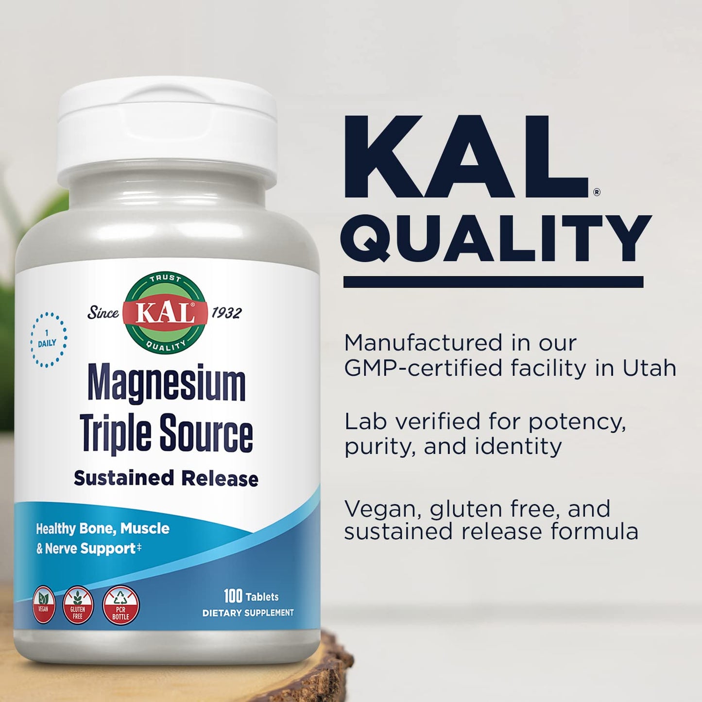 KAL Triple Source Magnesium Complex Tablet, 100 Tablets
