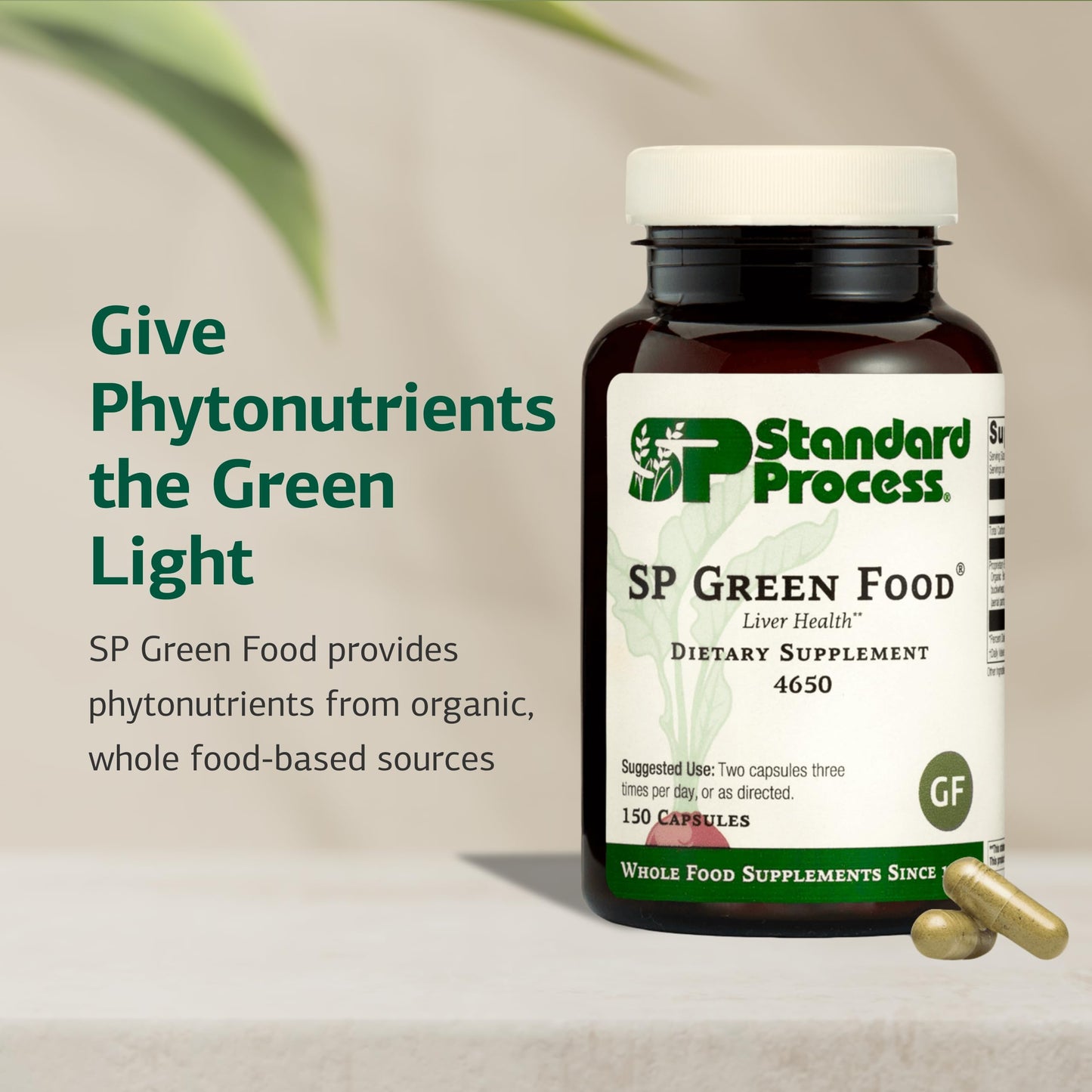 Standard Process Inc. SP Green Food Capsule, 150 Capsules