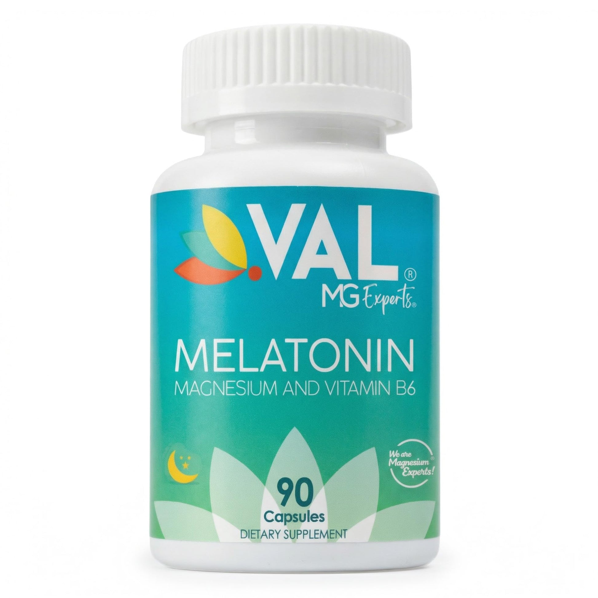 VAL Mg Experts Melatonin 3mg with Vitamin B6 & Magnesium Capsule, 90 Count