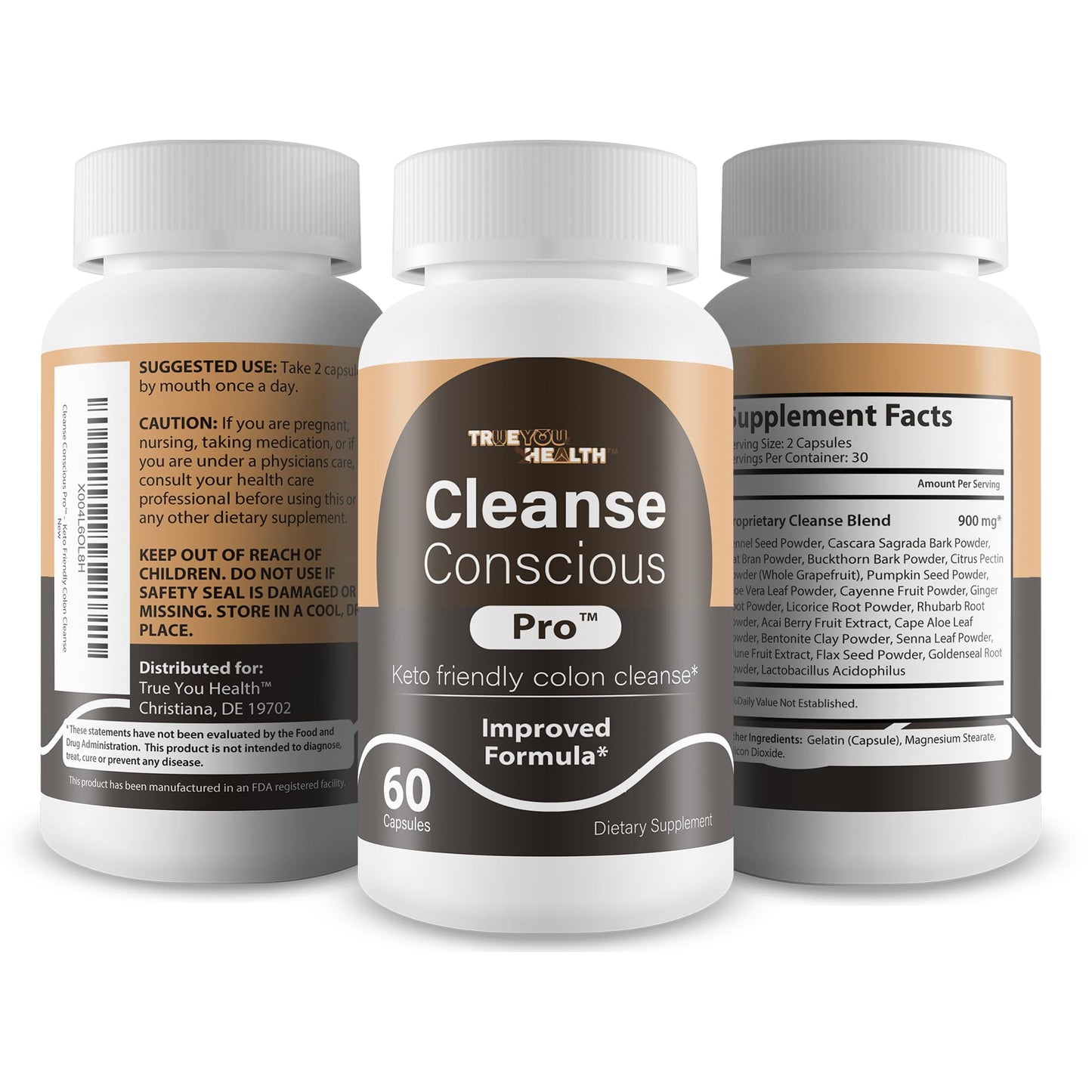 True You Health Cleanse Conscious Pro Capsules 60 Count