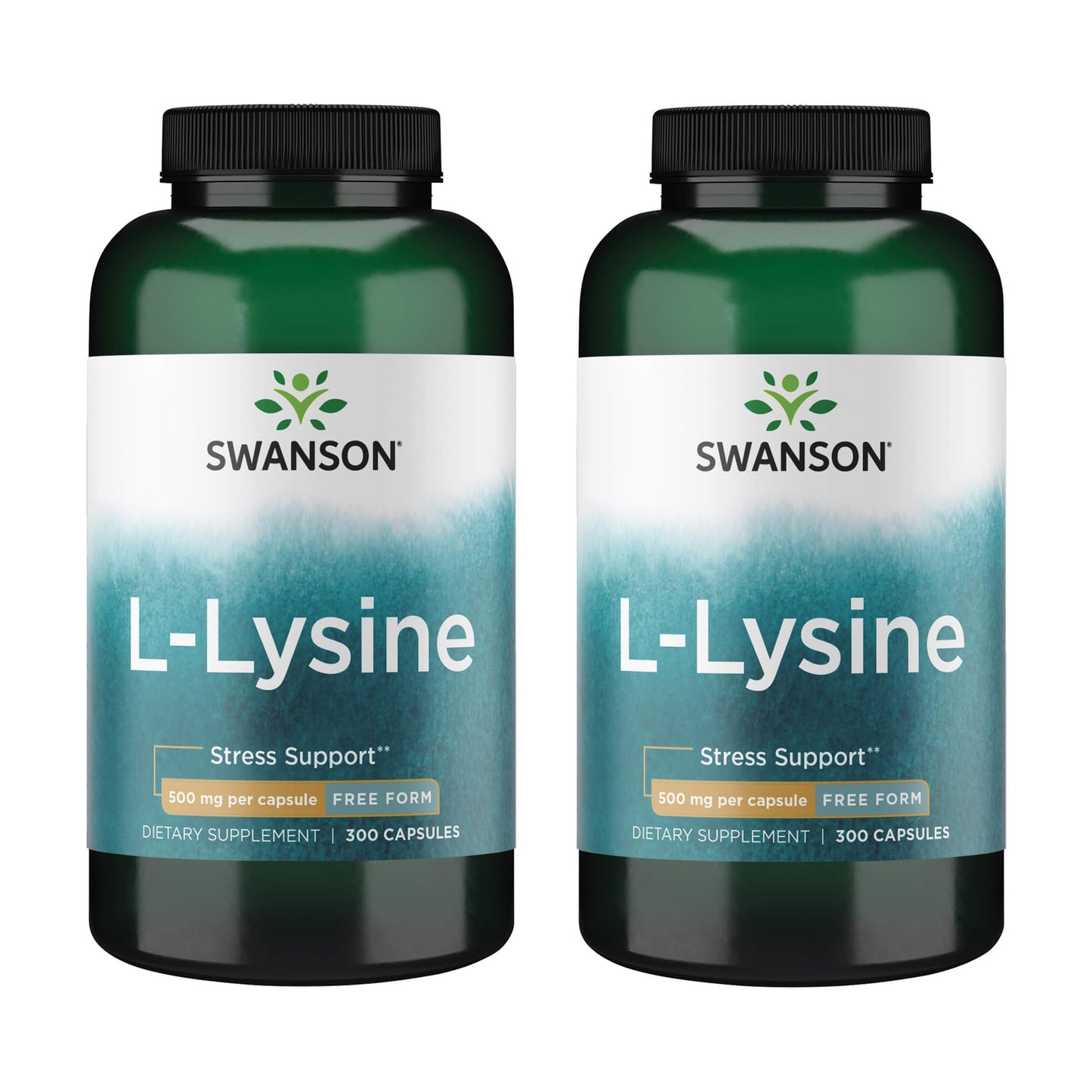Swanson L-Lysine Amino Acid 500 mg, 600 Capsules