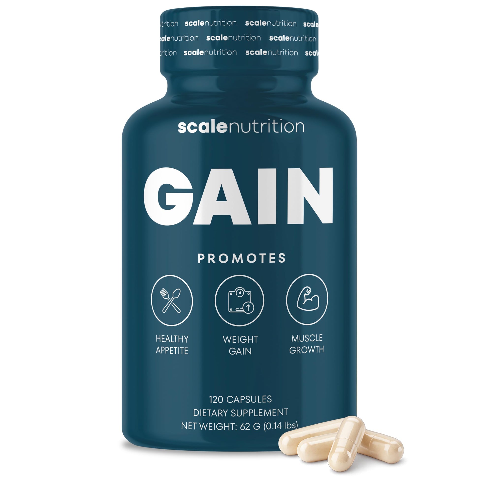 Scale Nutrition Gain Appetite Booster Capsules, 120 Capsules