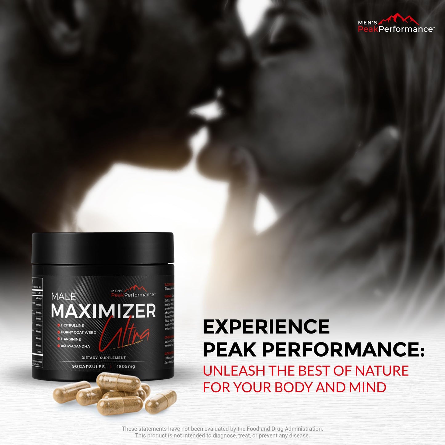 MEN'S PeakPerformance Male Maximizer Ultra Testosterone Support Capsules 90 Capsules
