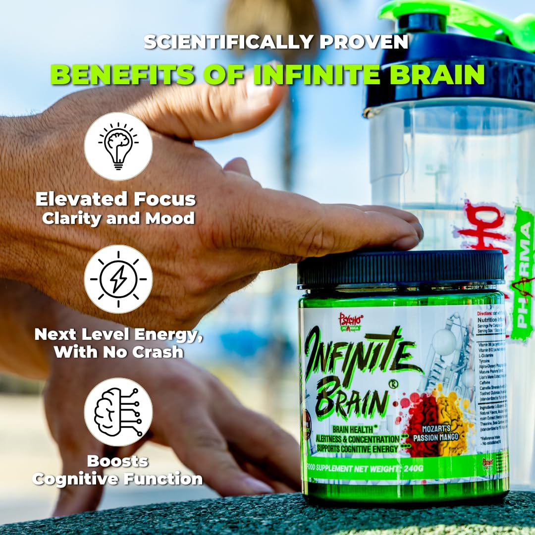Psycho Pharma Infinite Brain Nootropic Game Changer Powder 8.78 Ounce