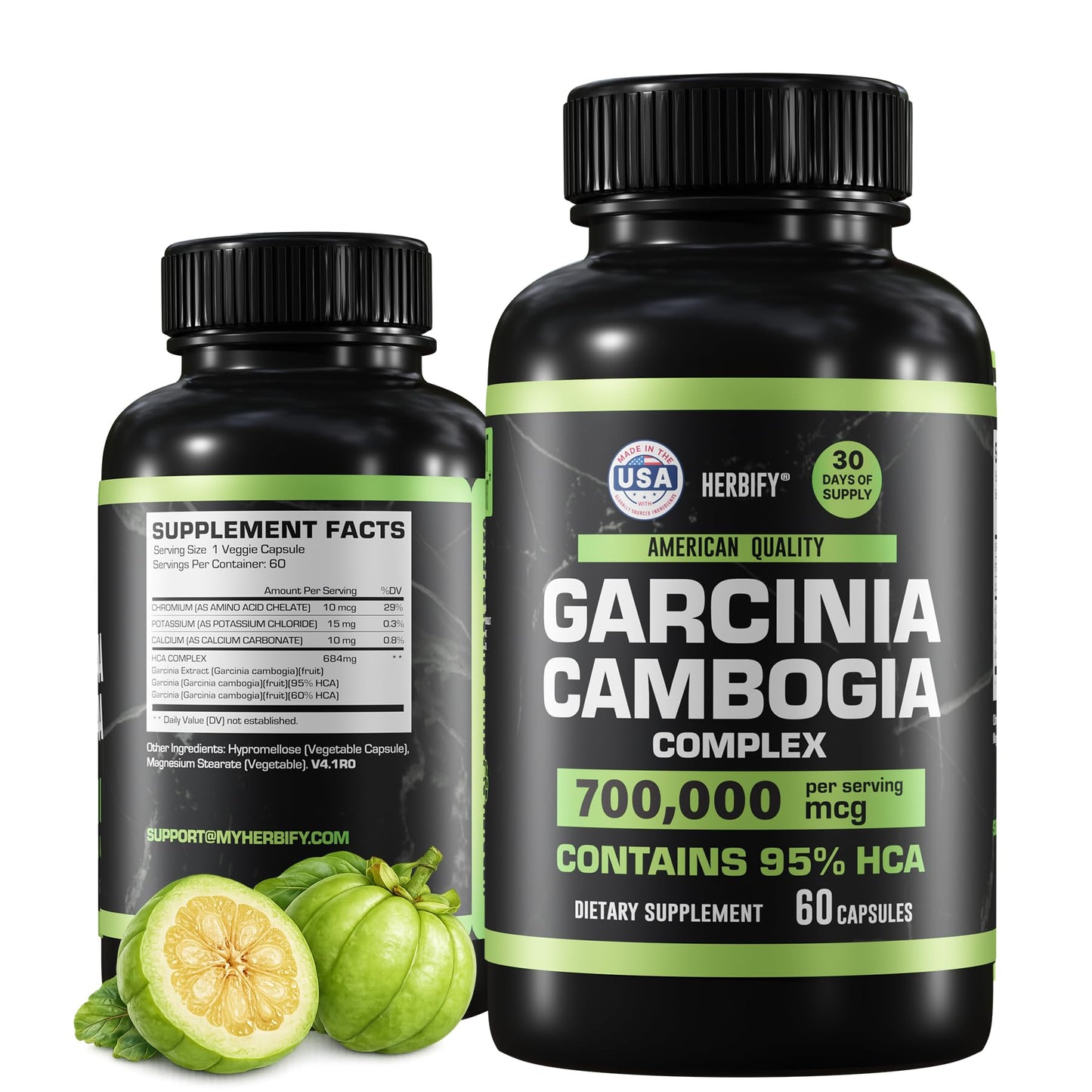 HERBIFY Garcinia Cambogia Wellness Support Capsule, 60 Count