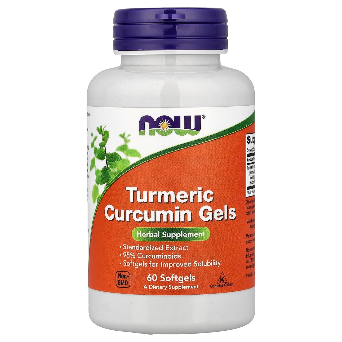 NOW Foods Turmeric Curcumin Softgels 60 Count