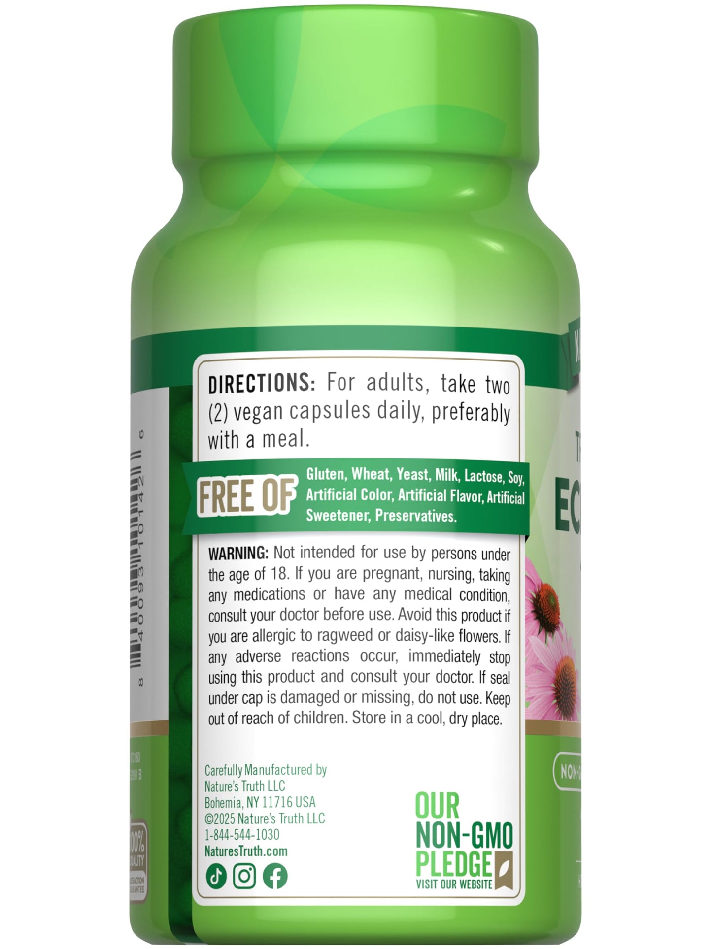 Nature's Truth Echinacea Extract Capsules 100 Count
