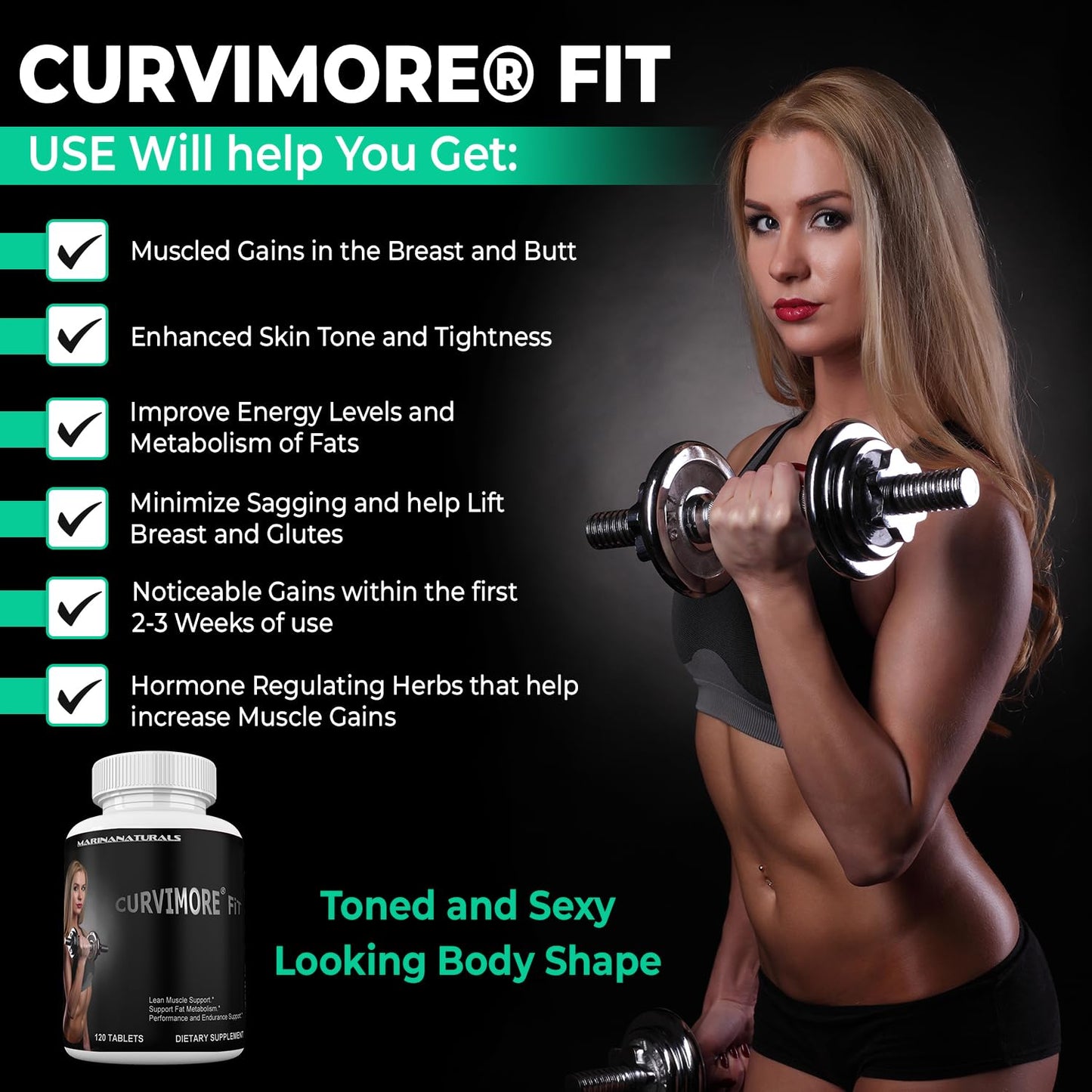 CURVIMORE FiT Women Supplement Tablets 120 Count