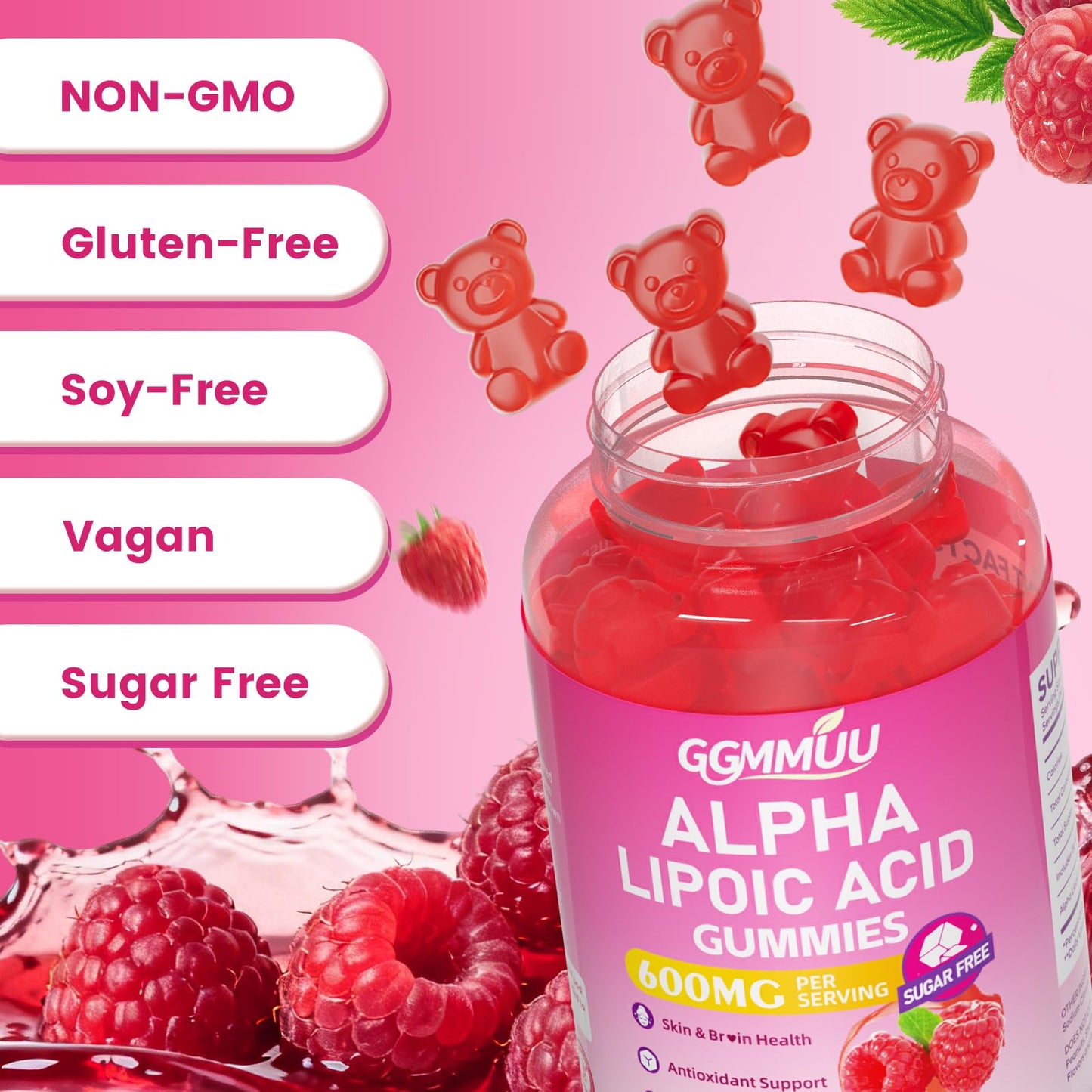 GGMMUU Alpha Lipoic Acid Gummies 60 Count