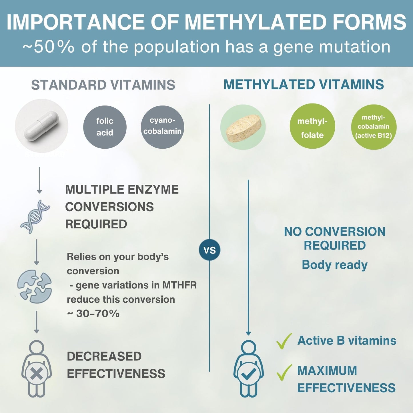 Igennus Healthcare Nutrition Methylated Multivitamin for Men with 22 Actives Tablet, 180 Tablets