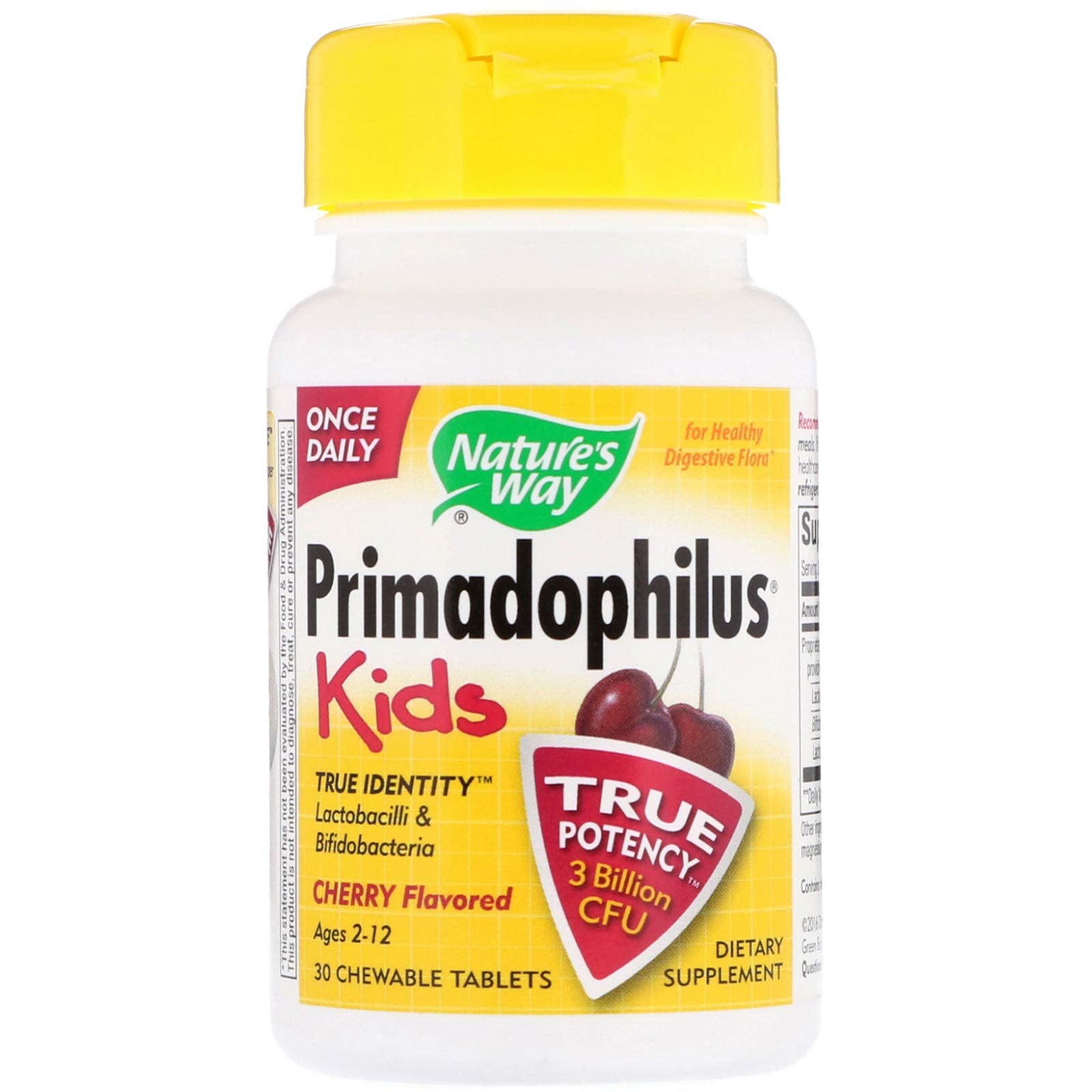 Nature's Way Primadophilus Probiotic Chewables for Kids, 60 Chewables