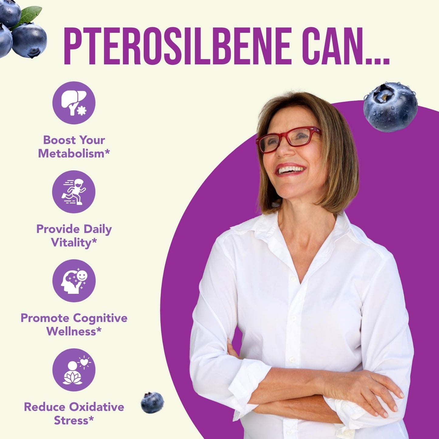 HealthyWayRx Pterostilbene Supplement 150mg Capsule, 180 Count