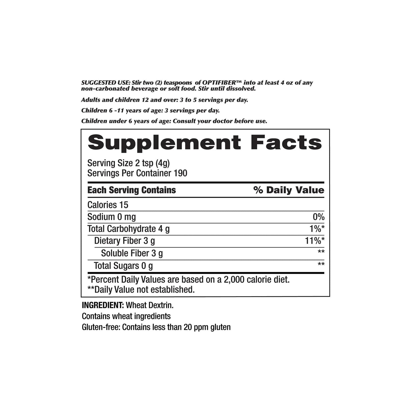 Generic Prebiotic Fiber Supplement with Opti Fiber Capsule, 70 Count