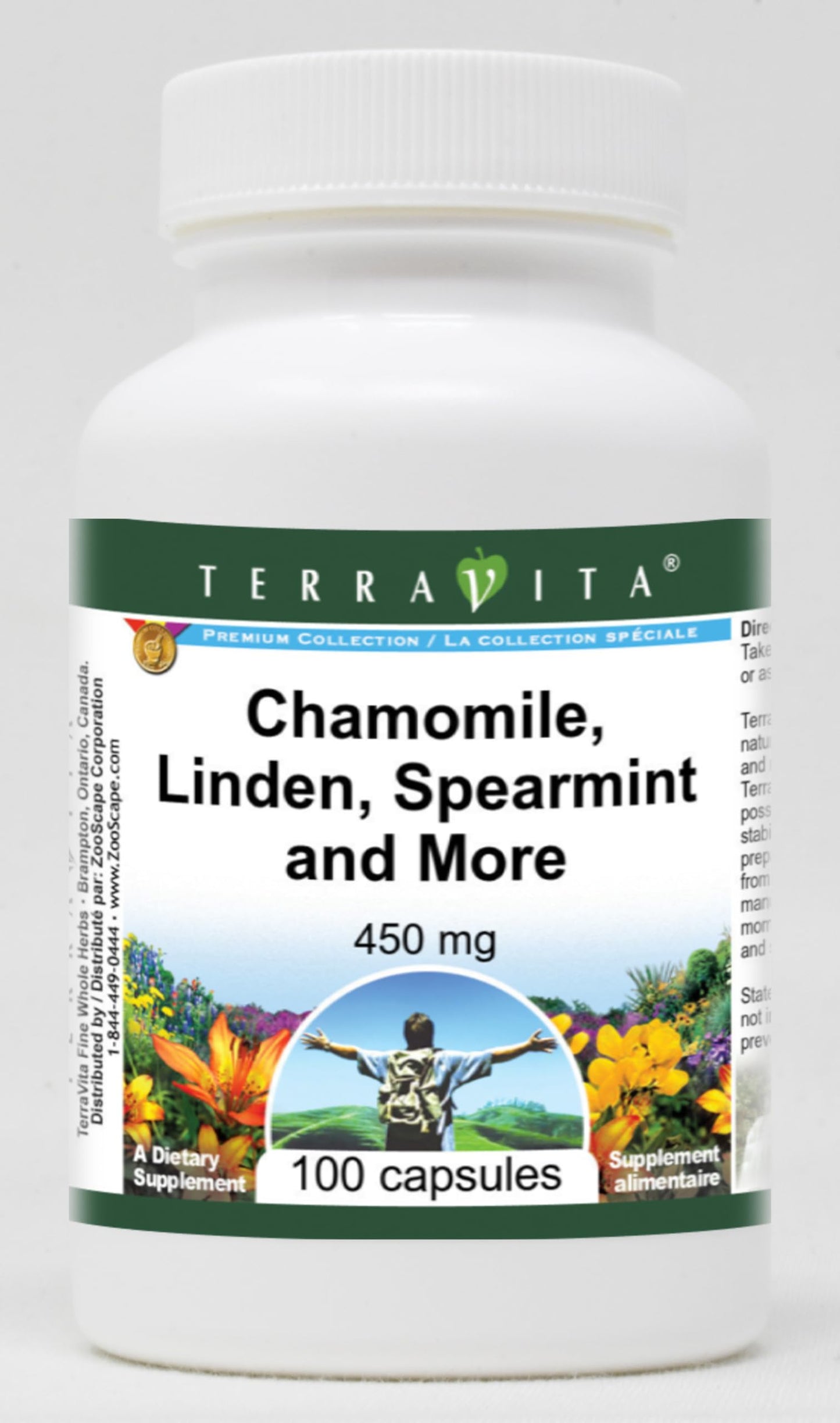 Terravita Chamomile Linden Spearmint and More Capsules, 300 Capsules