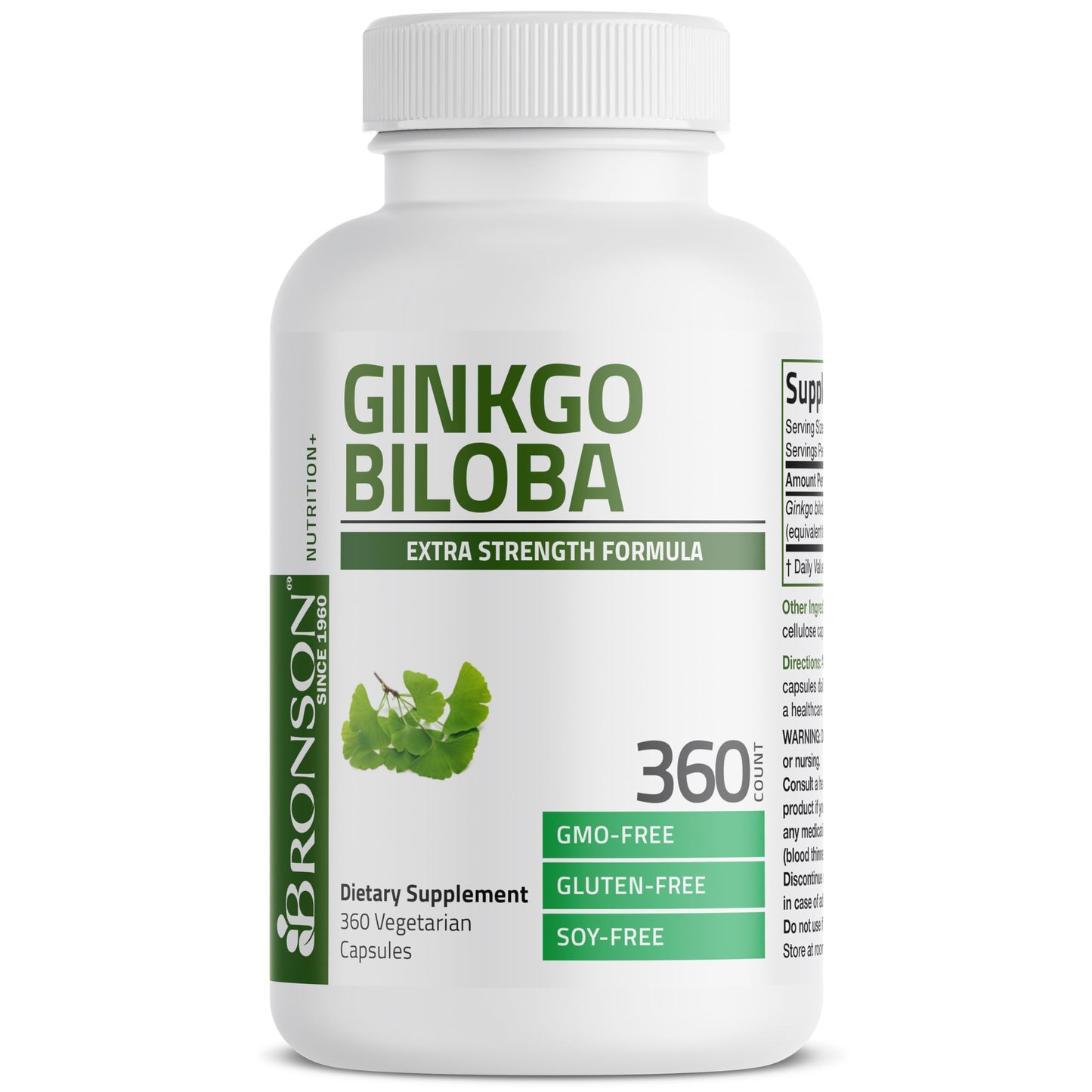 Bronson Ginkgo Biloba Extra Strength Brain & Memory Support Capsules 360