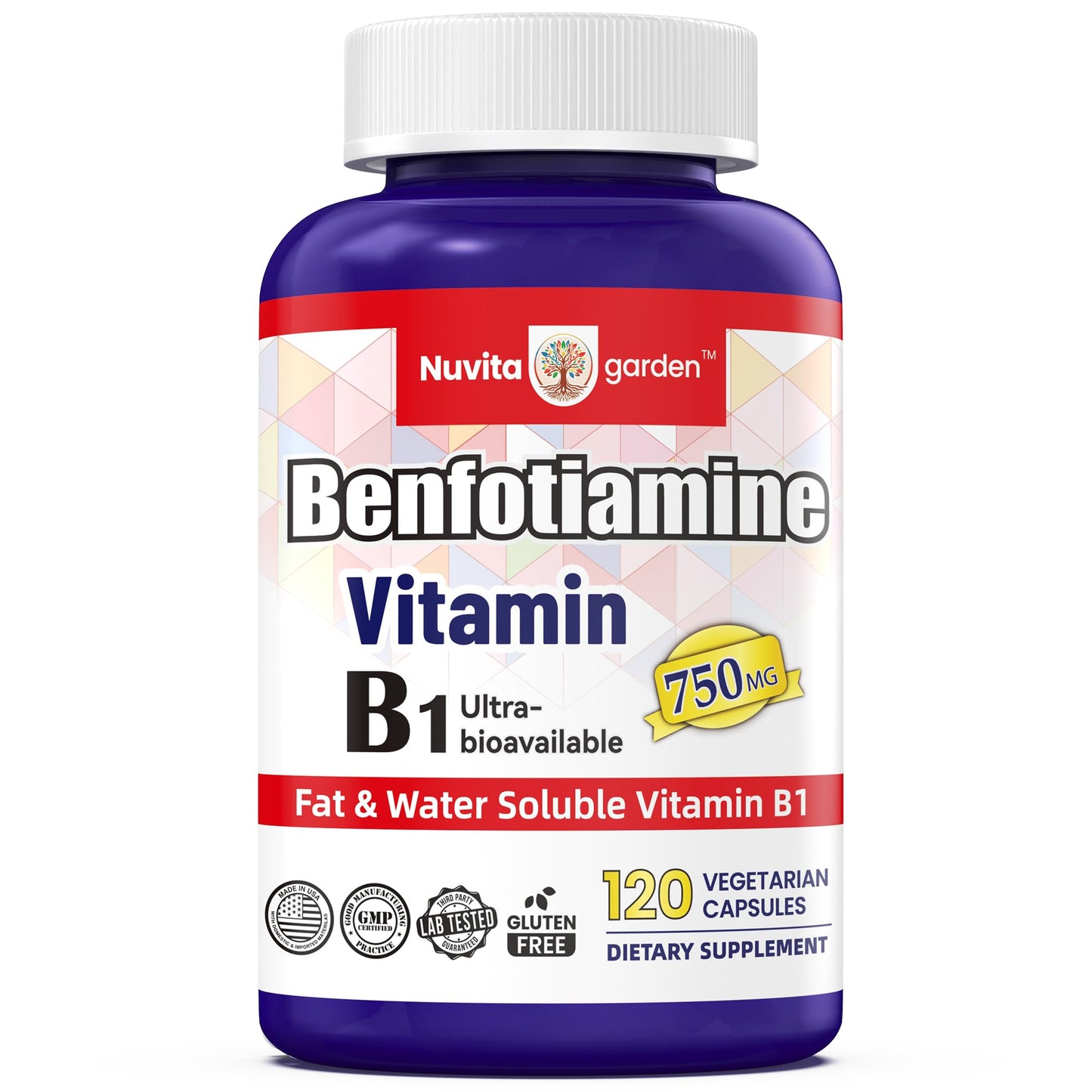 NoMiLu Benfotiamine 750mg Capsule, 120 Capsules