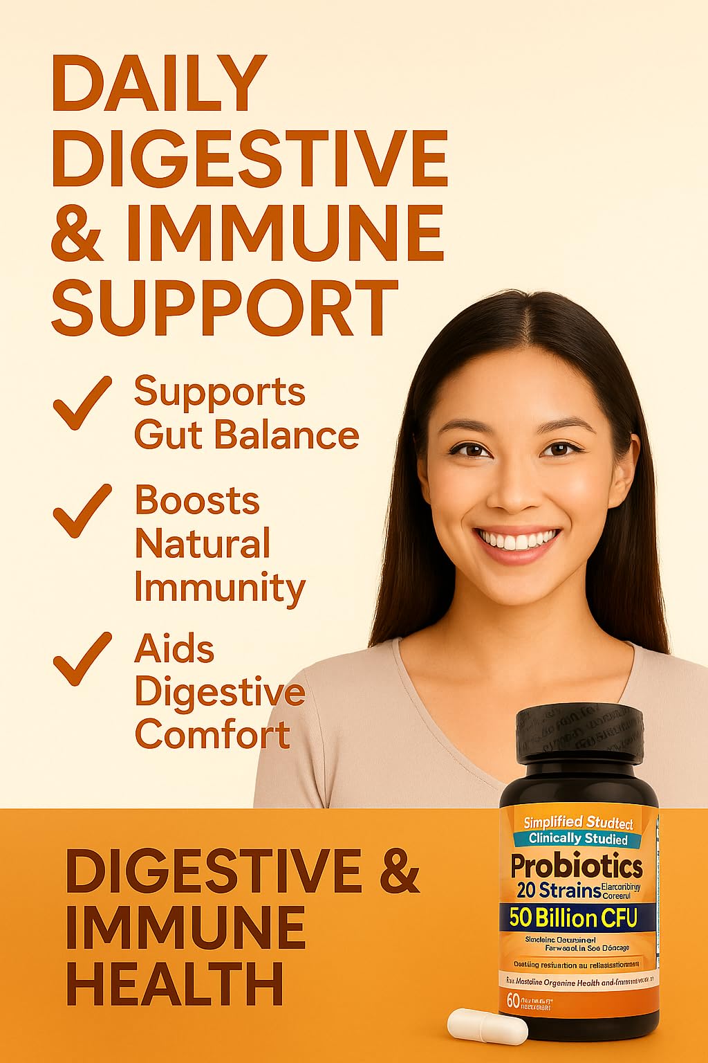 Simplified Wellness Probiotics 180 Capsules