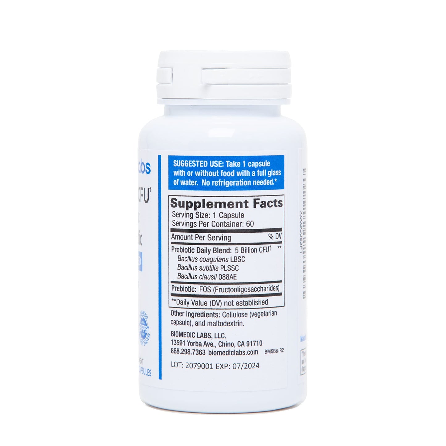 Biomedic Labs RX Probiotic Rx Capsule 60 Count