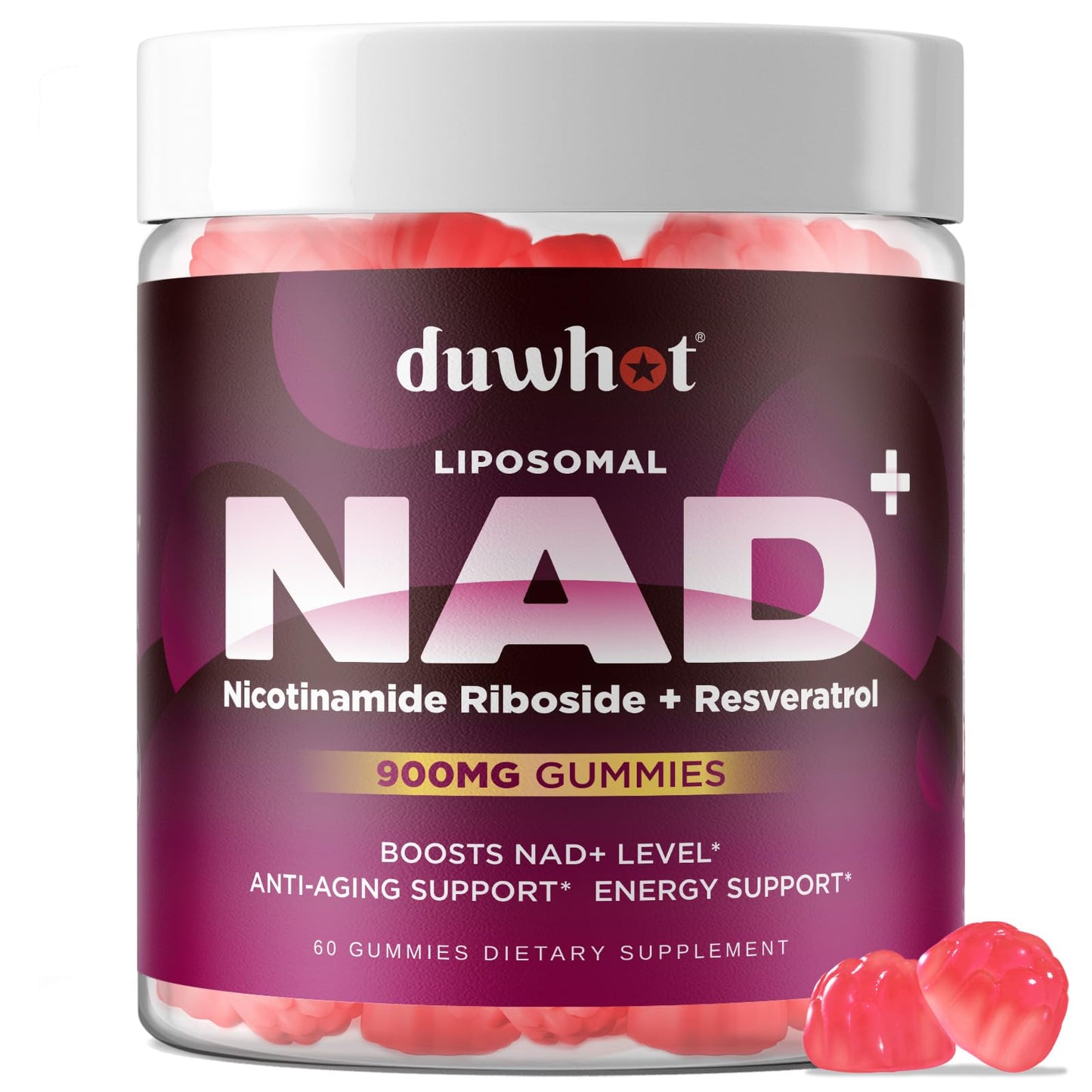Duwhot NAD Supplement Gummies 60 Count