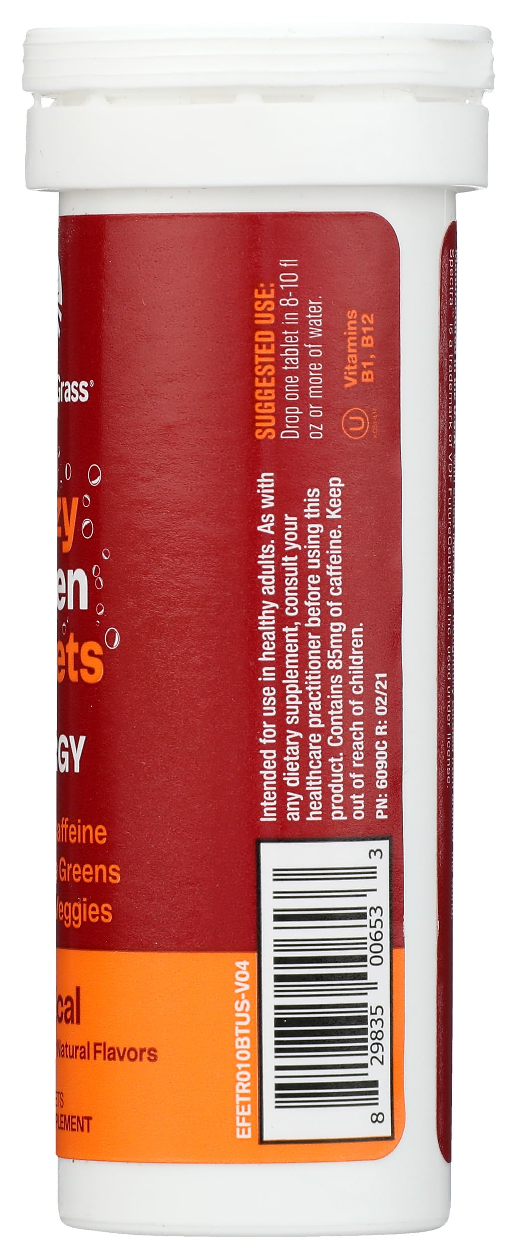 Amazing Grass Tropical Energy Green Superfood Tablets 10