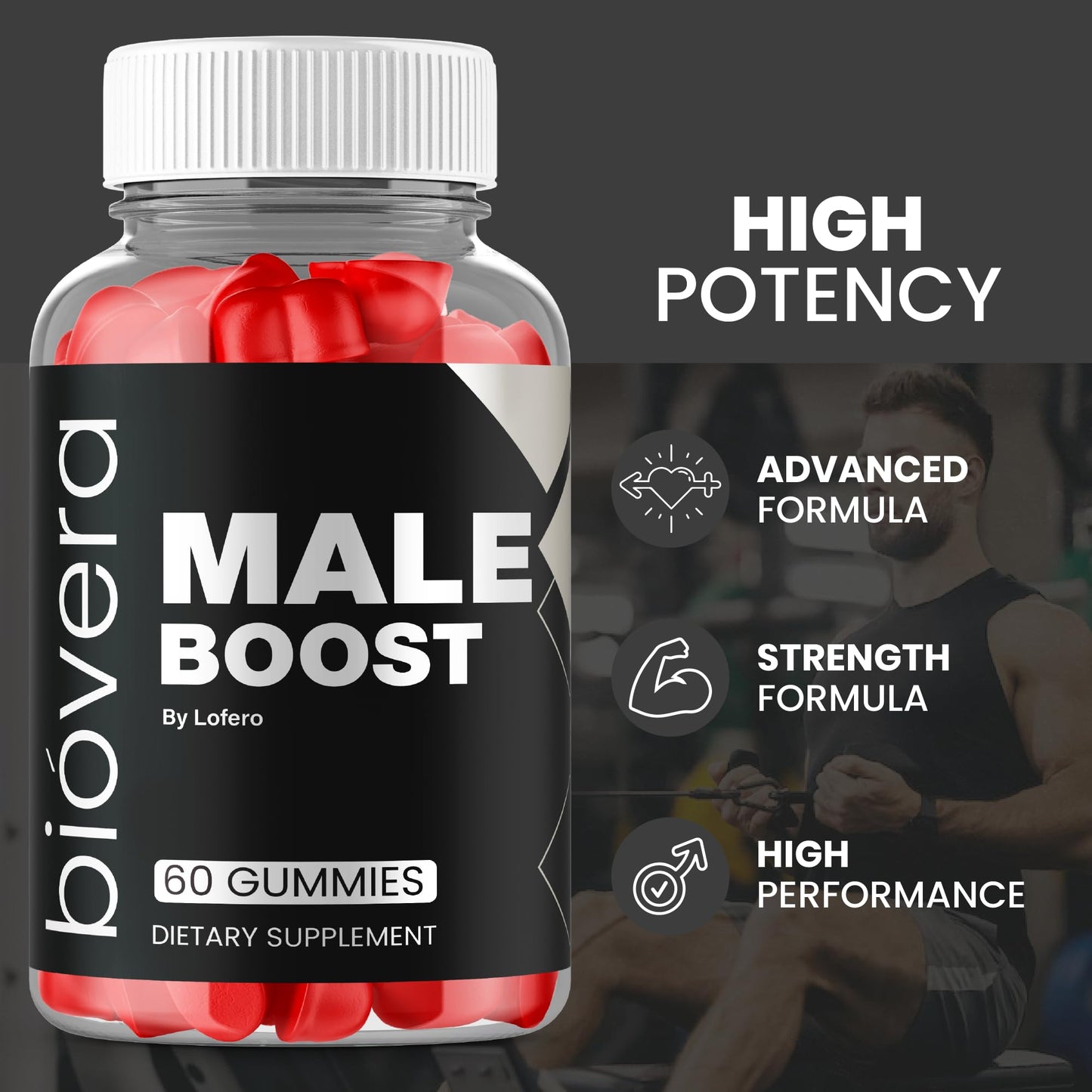 Lofero Biovera Gummies for Men 120 Gummies