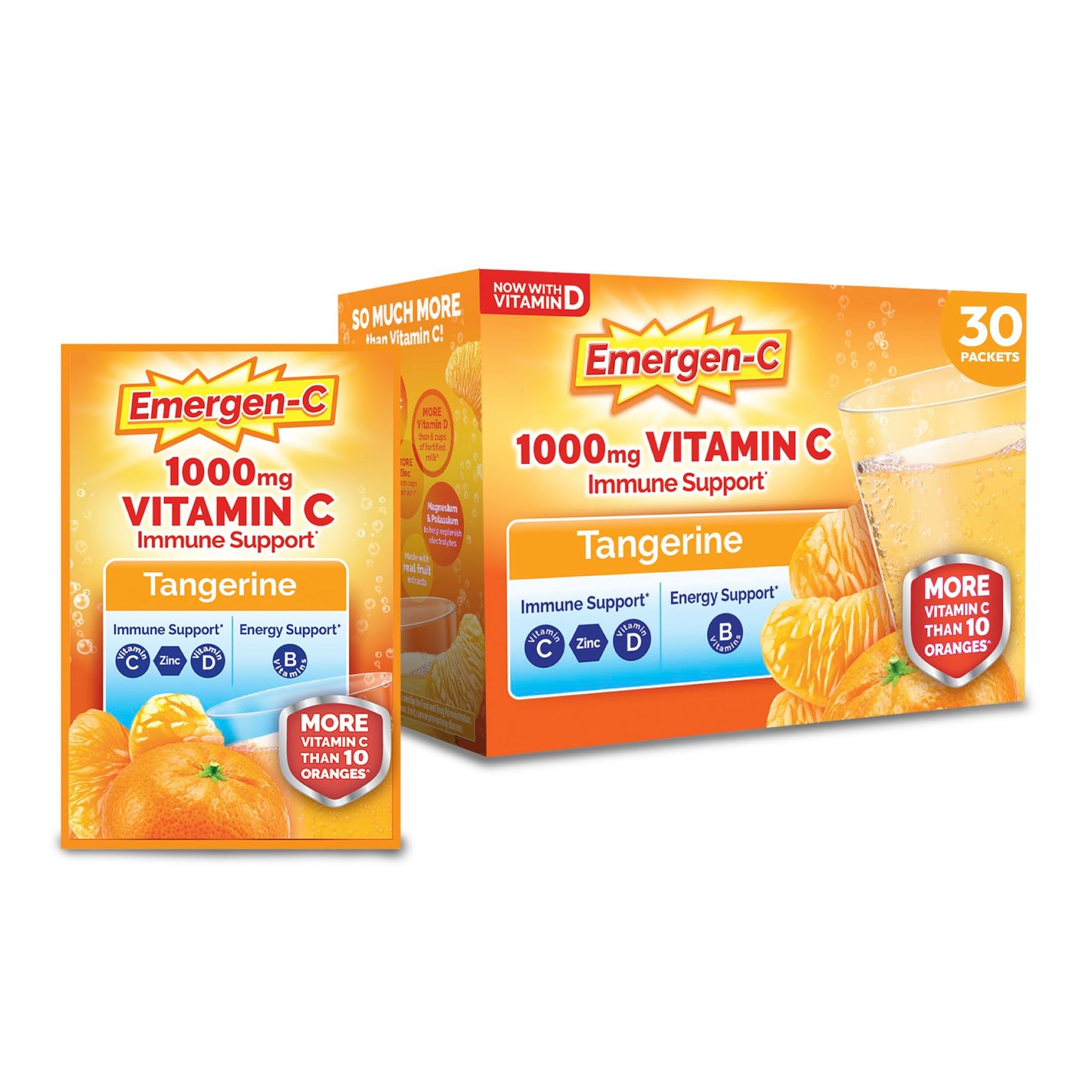 Emergen-C 1000mg Vitamin C Immune Support Powder Tangerine 9.9 oz