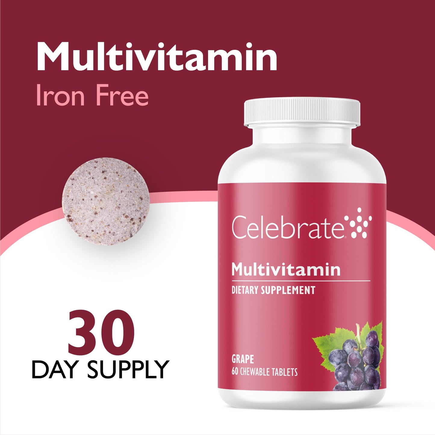 Celebrate Bariatric Supplements Bariatric Multivitamin Tablet 60 Tablets